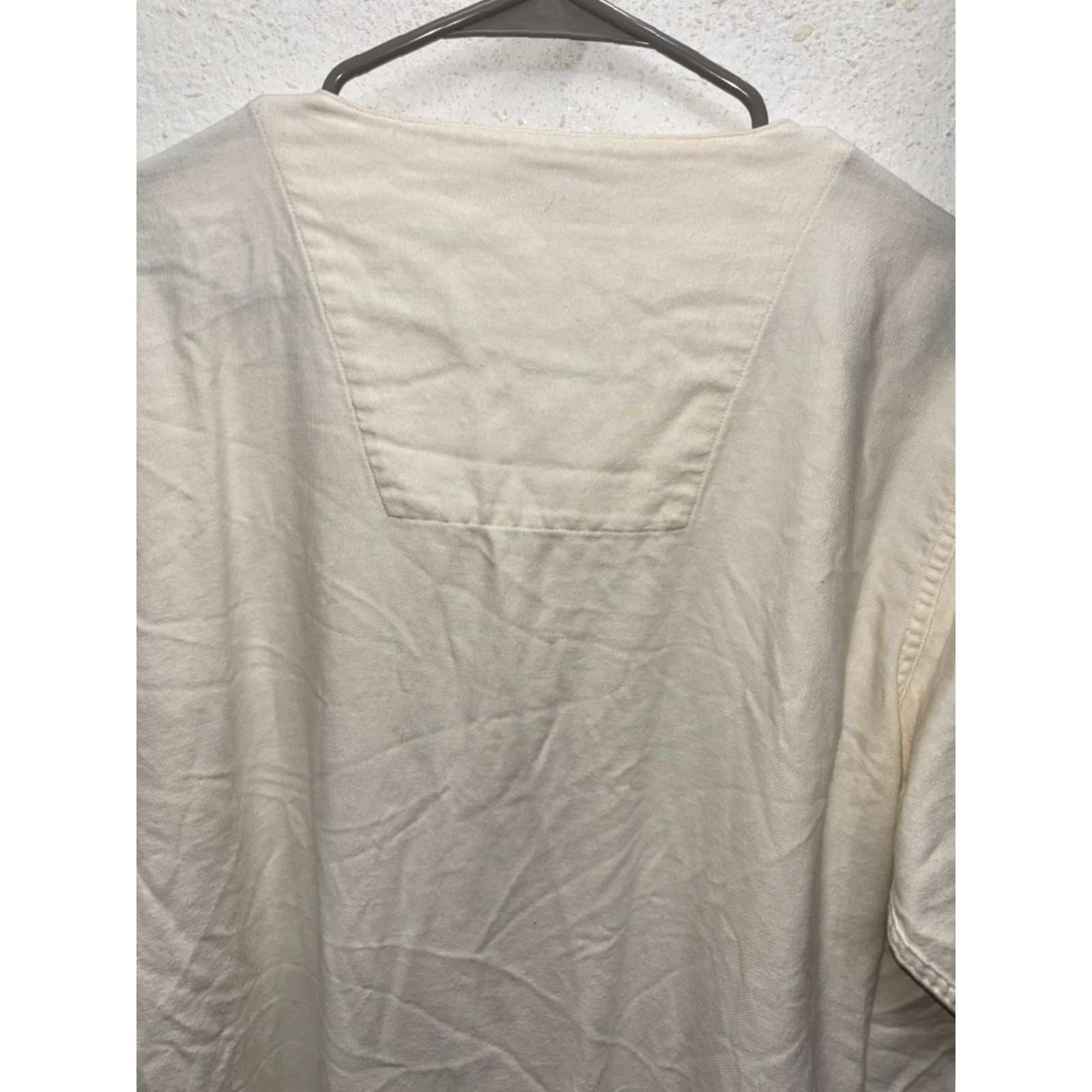 Vintage VINTAGE L.L. Bean Nightshirt Women Ivory Night Gown Sleep Shirt L 100% Cotton Long Sleeve V-Neck Cottagecore Retro Classic Cozy Nightwear Size L / US 10 / IT 46 - 7 Thumbnail