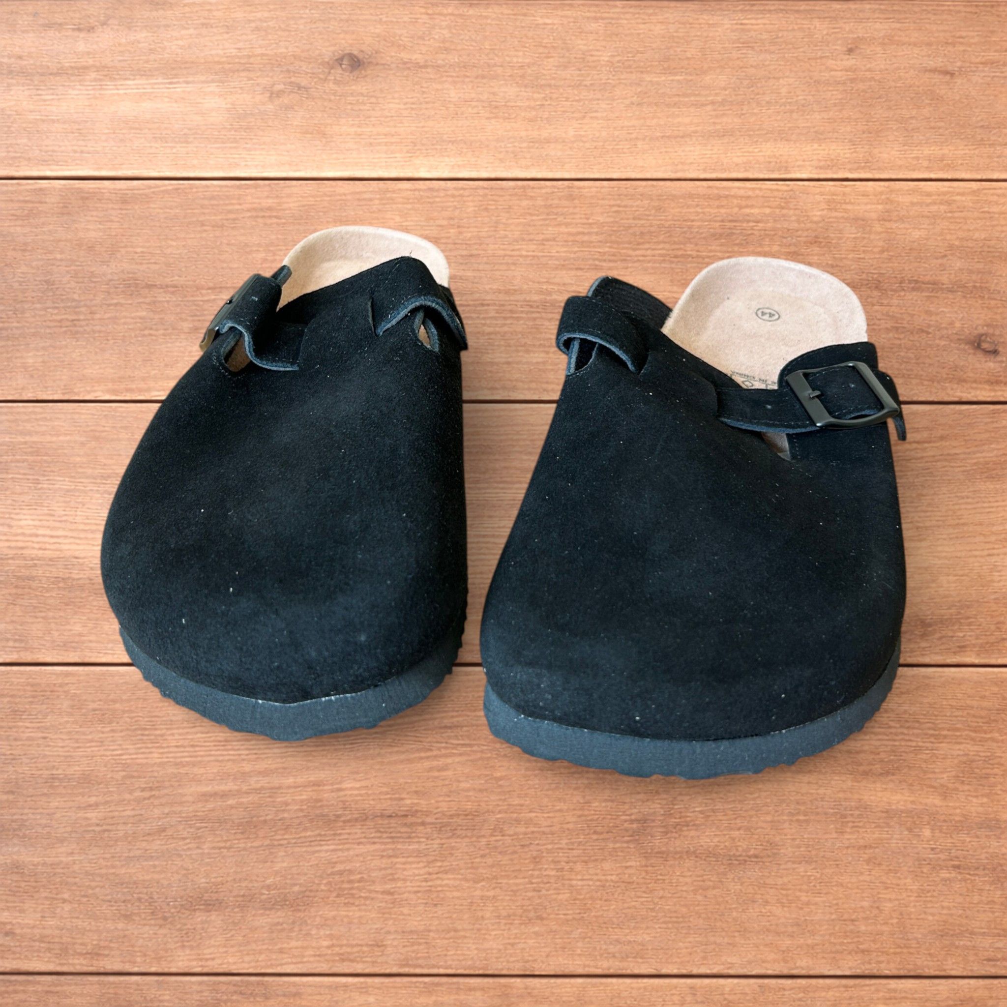 Japanese Brand Lovely suede mules clogs shoes in black. Size US 11 / EU 44 - 5 Thumbnail