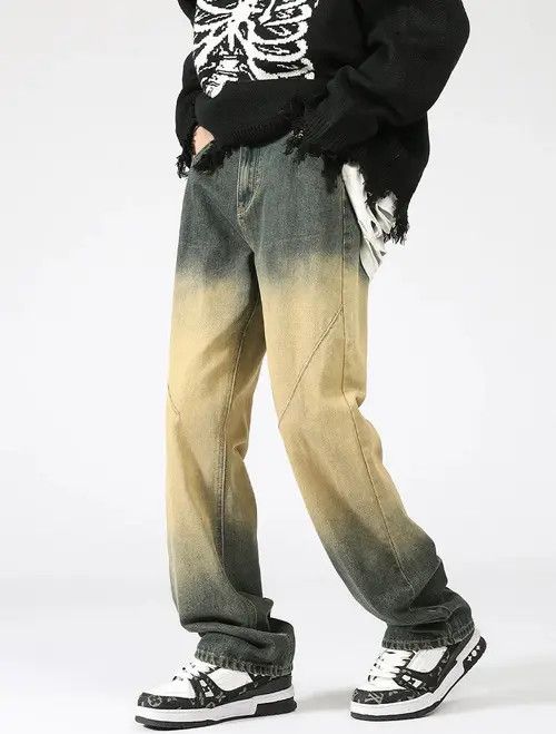 Japanese Brand nezawa x ouchi Streetwear Gradient Washed Jeans Trousers Size US 36 / EU 52 - 3 Thumbnail