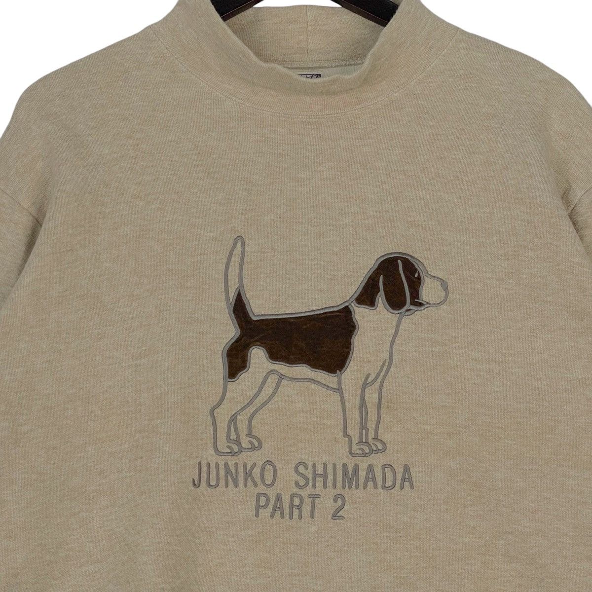 Junko Shimada × Vintage Vintage Junko Shimada Part 2 Turtleneck Cream Pullover Size US M / EU 48-50 / 2 - 4 Thumbnail