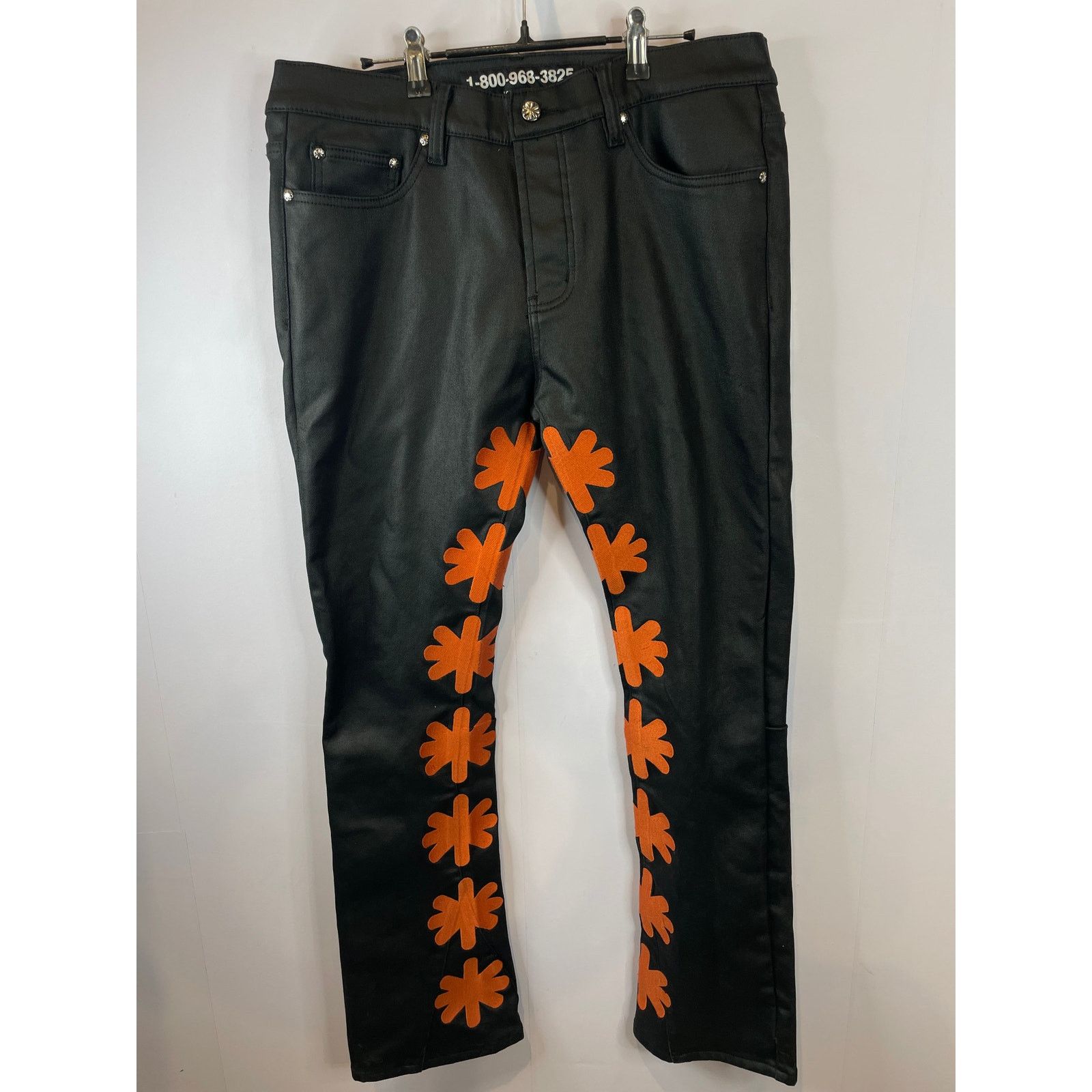 Other LOSTSHDWS Black & Orange Wax Jeans Size US 36 / EU 52 - 1 Thumbnail