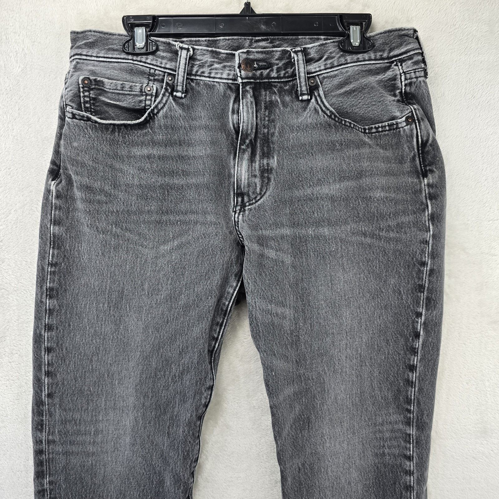 Levi's Levi's 541 Black Jeans Mens 33x29 Taper Fit Stretch Whiskers Size US 33 - 2 Thumbnail