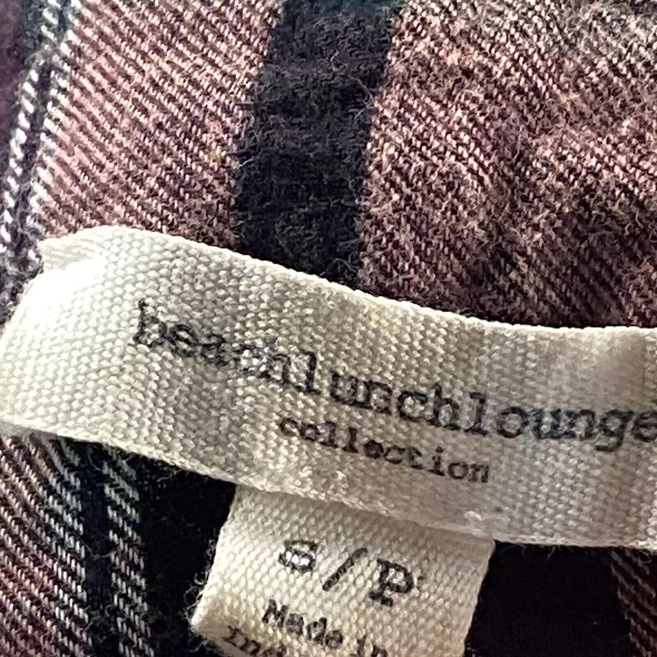 Other Beach Lunch Lounge Top Women's Small Plaid Long Sleeve Size S / US 4 / IT 40 - 8 Thumbnail