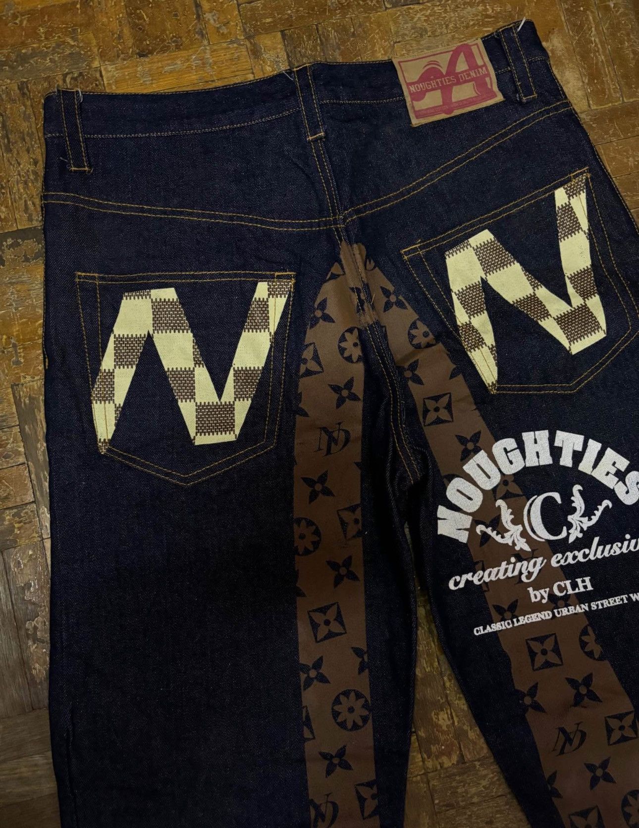 Jean × Vintage NOUGHTIES RAW DENIM Size US 34 / EU 50 - 4 Thumbnail