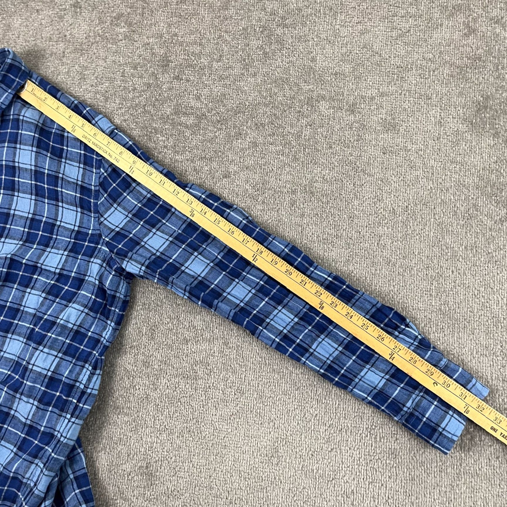 Vineyard Vines Vineyard Vines Shirt Mens XL Extra Large Blue Plaid 100% Linen Button-Up Preppy Size US XL / EU 56 / 4 - 7 Thumbnail