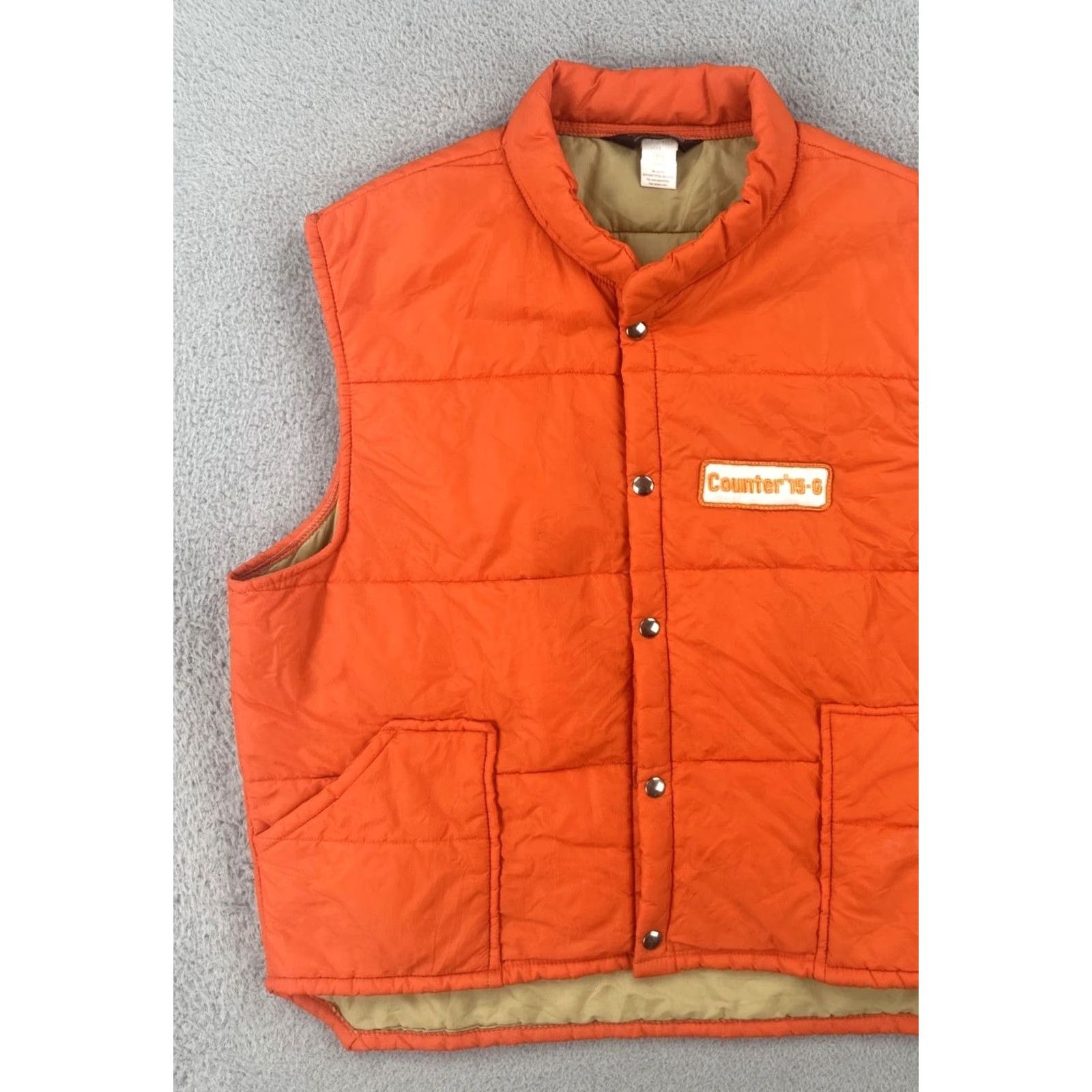 Vintage VINTAGE Swingsters World Of Wearables Vest XL Orange Hunting USA Made Men Counter 15-6 Size US XL / EU 56 / 4 - 3 Thumbnail