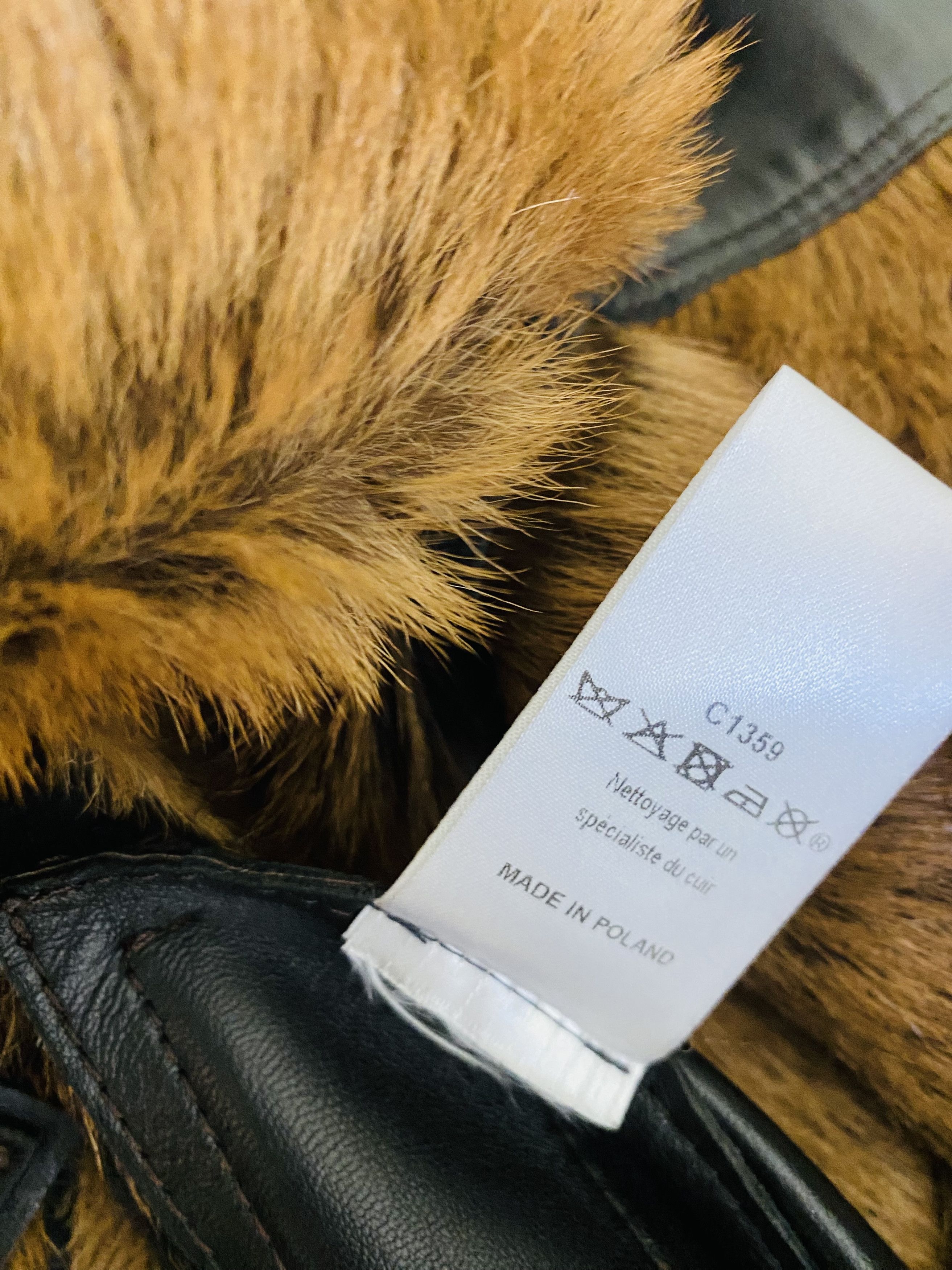 Marithe + Francois Girbaud Marithé François Girbaud Fur Goat Leather Winter Warm Coat Size L / US 10 / IT 46 - 16 Thumbnail