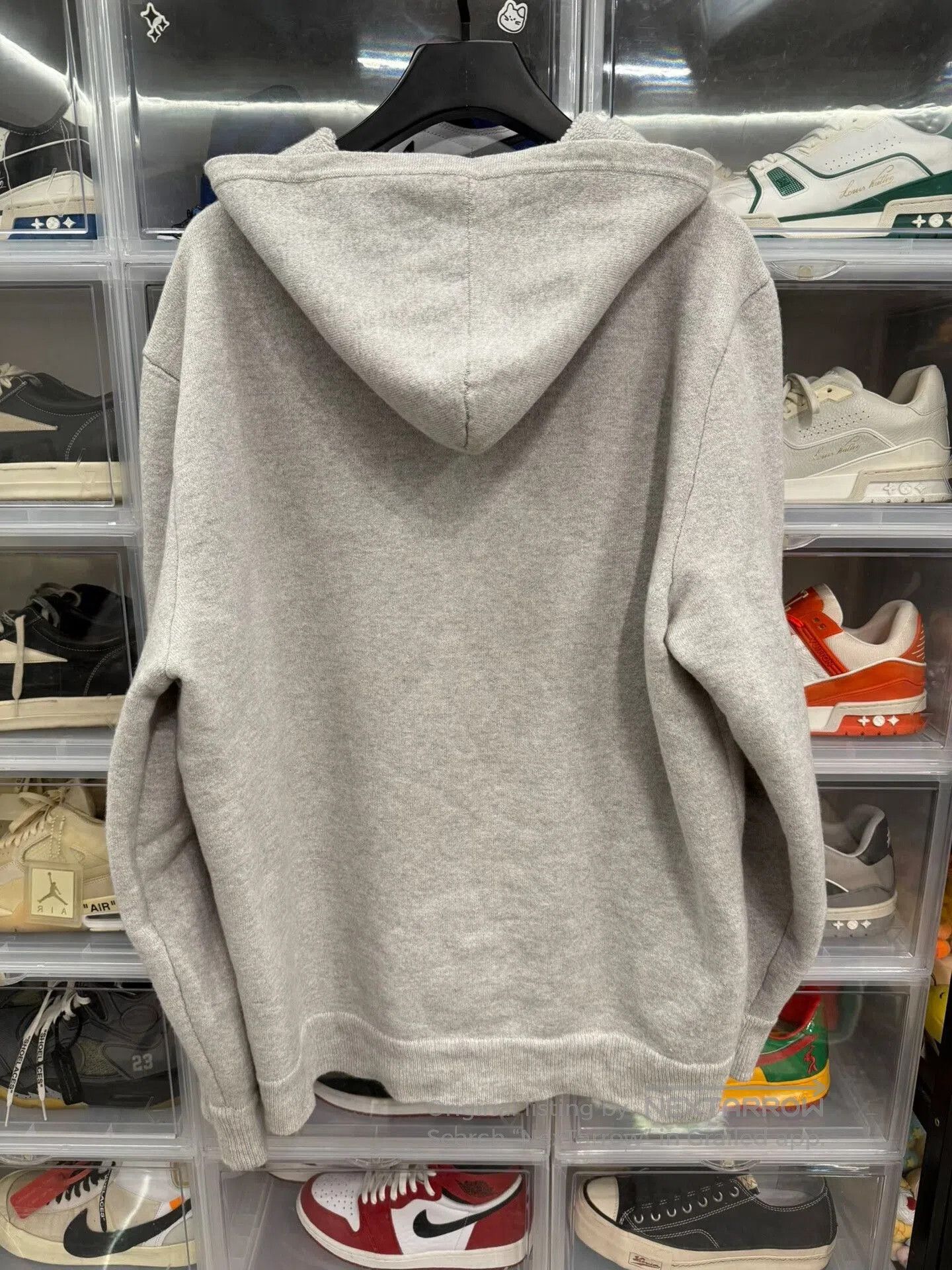 Chrome Hearts gray cashmere hoodie with embroidery. Size US XL / EU 56 / 4 - 3 Thumbnail