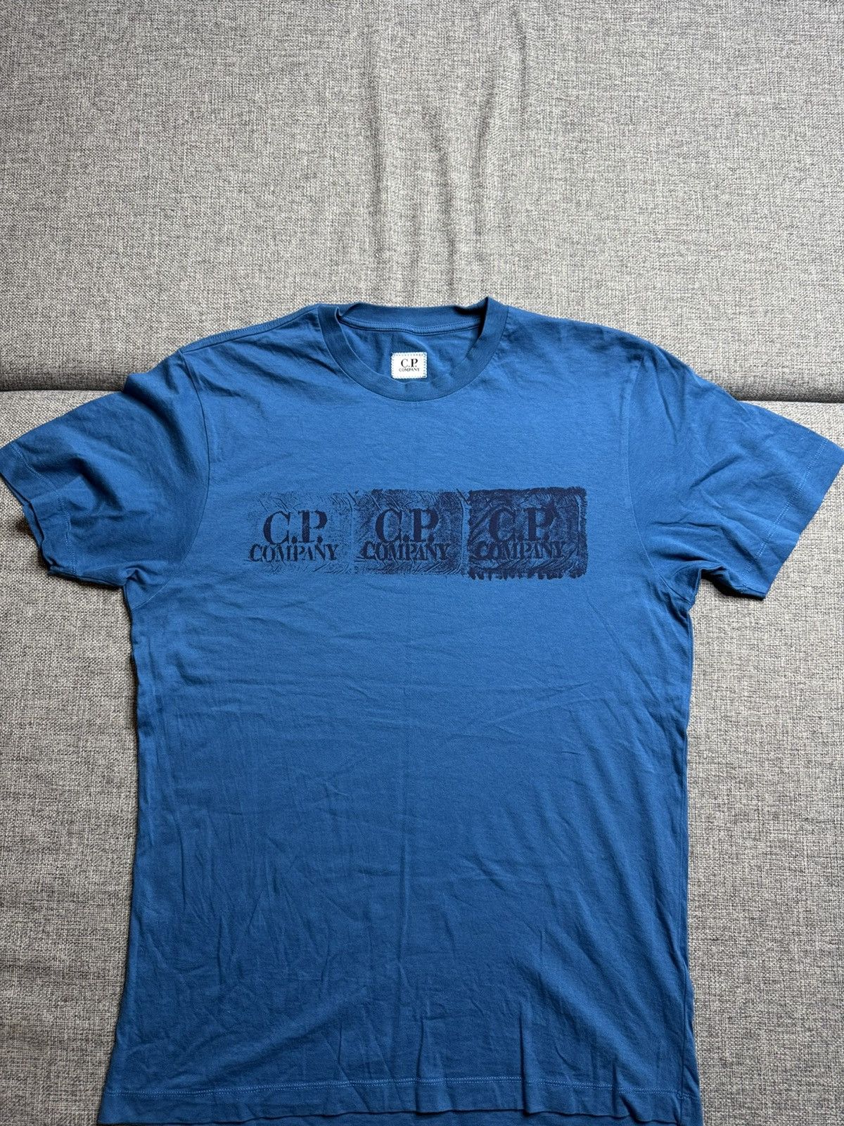 C.P. Company C.P. Company Big Logo blue T-Shirt Size US M / EU 48-50 / 2 - 1 Thumbnail