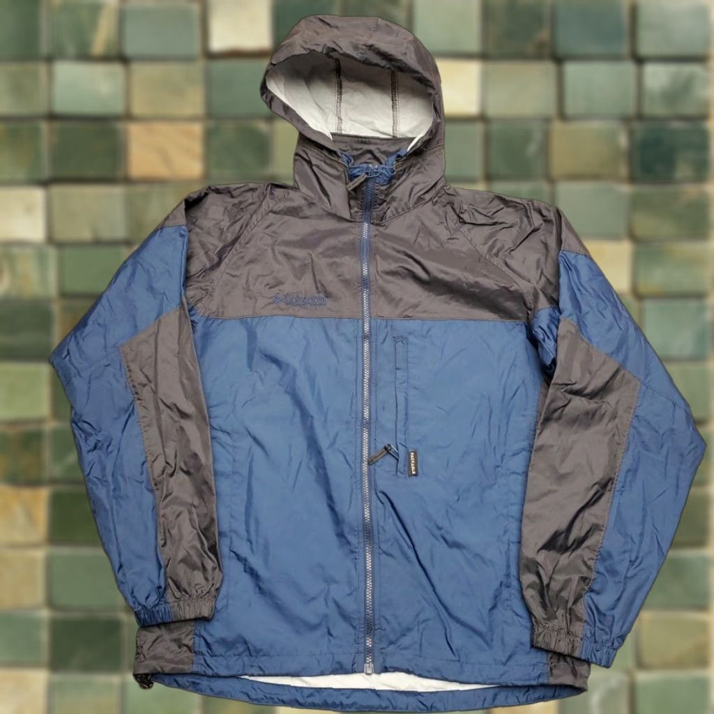 Vintage Columbia Jacket Mens S Blue Nylon Hooded Lined Lightweight Windbreaker Packable Size US S / EU 44-46 / 1 - 1 Thumbnail