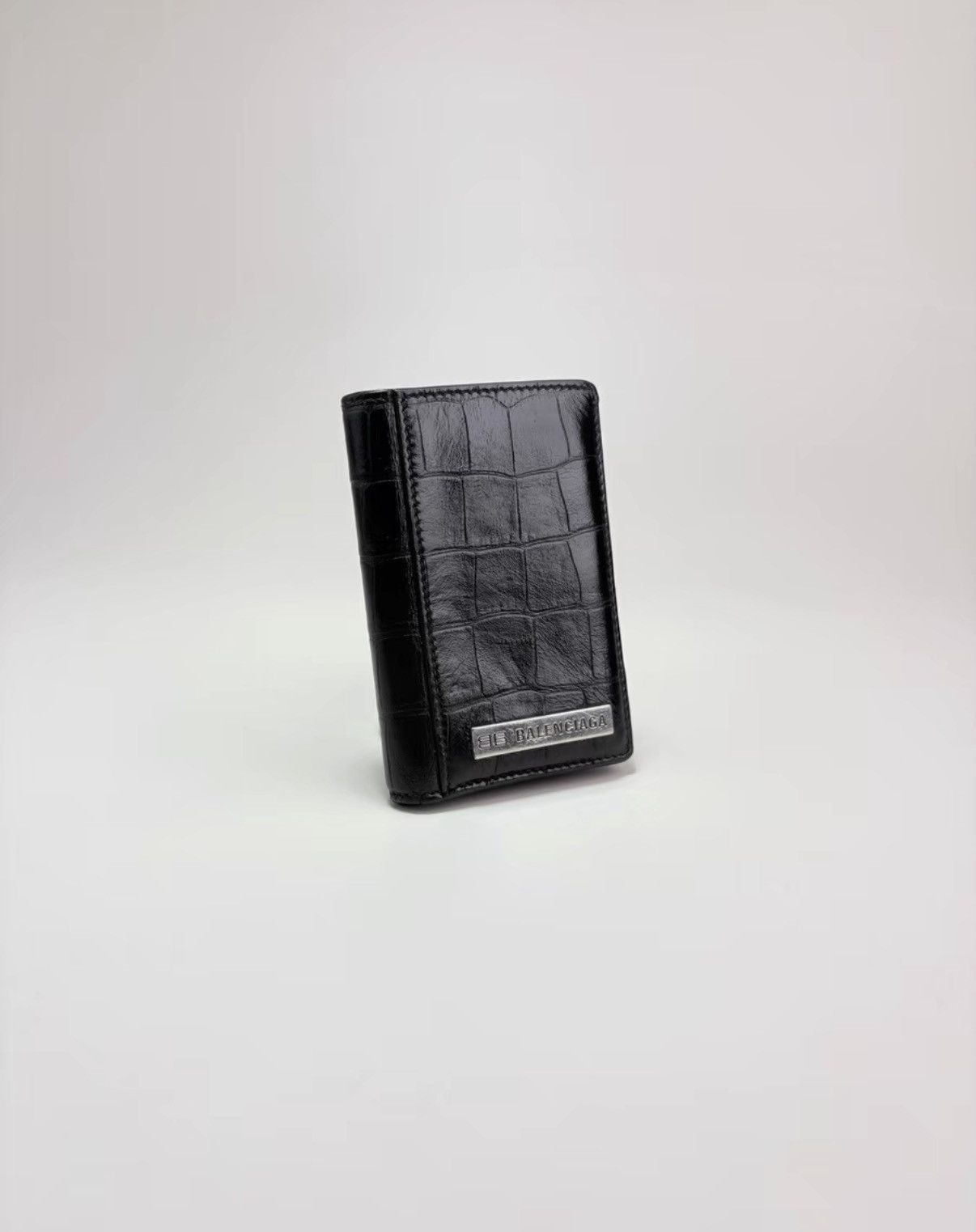 Balenciaga BALENCIAGA Crocodile Embossed Card Holder K1 Size ONE SIZE - 2 Thumbnail