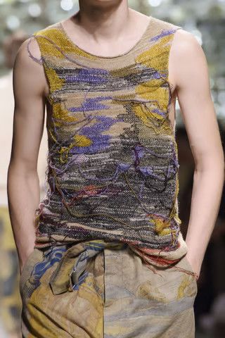 Dries Van Noten Dries Van Noten SS17 Sleeveless Hand Knit Sweater Size US S / EU 44-46 / 1 - 5 Thumbnail