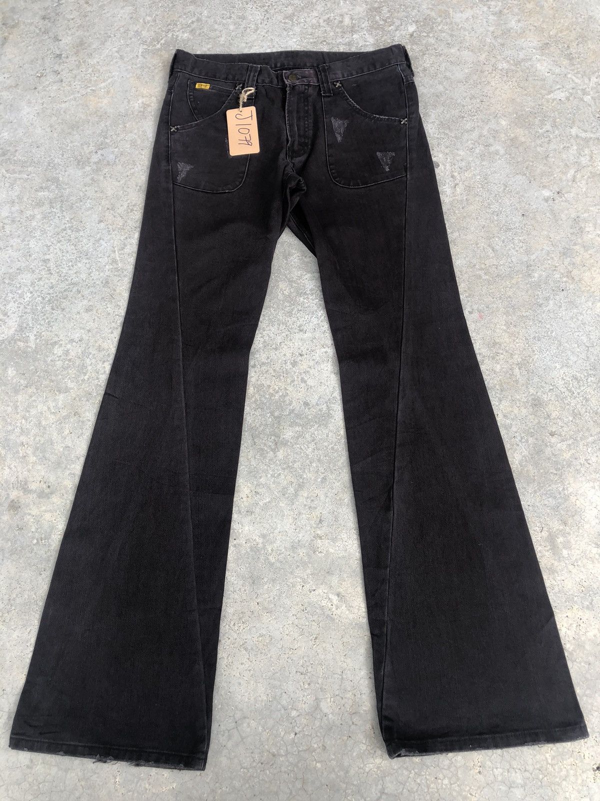 Lee Japanese Lee Flared Jeans Distressed Jeans Size US 32 / EU 48 - 1 Thumbnail