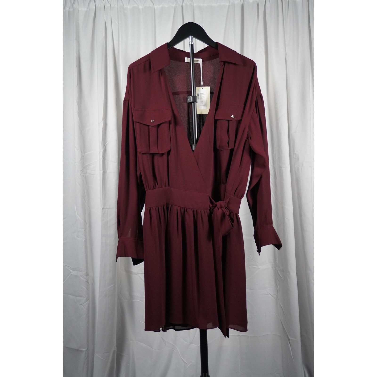 Ramy Brook Ramy Brook Cabernet Wrap Dress Women’s Med. Long Sleeve NWT Size M / US 6-8 / IT 42-44 - 1 Thumbnail