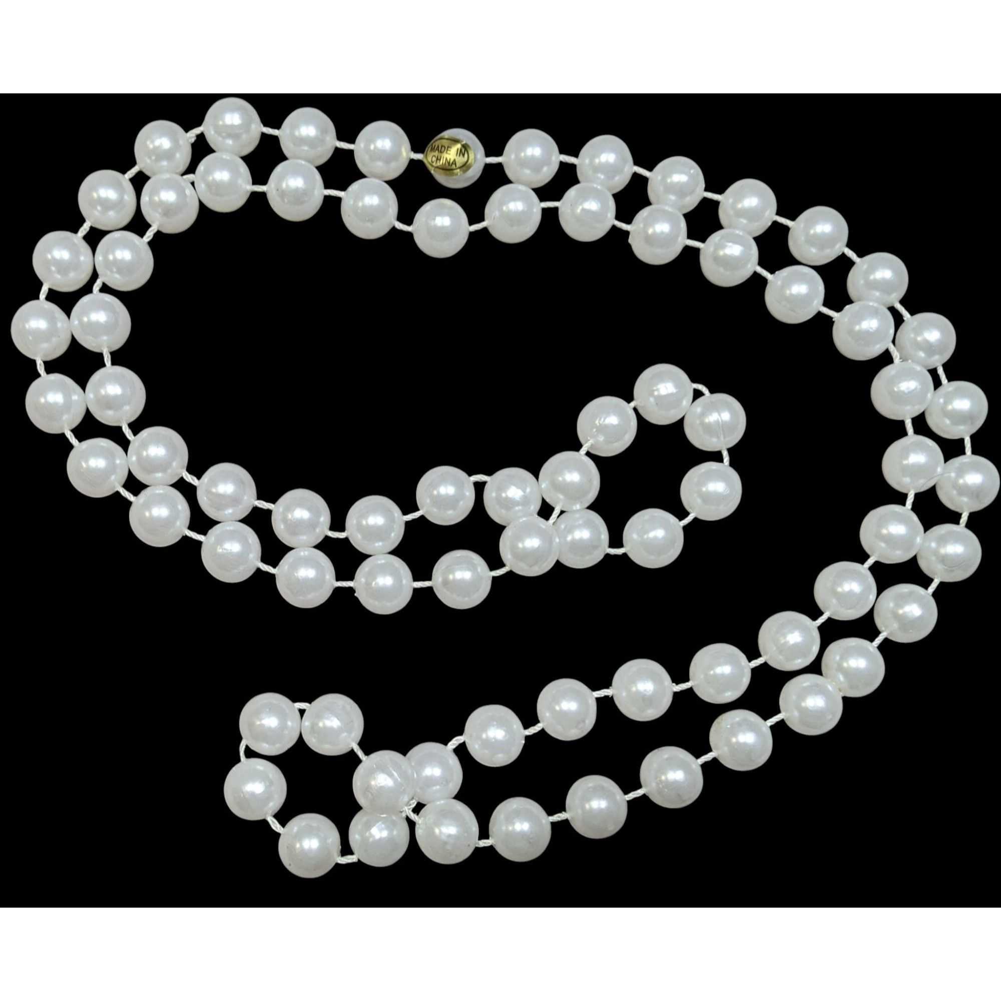 Other Long Classic White Faux Pearl Beaded Necklace Size ONE SIZE - 1 Thumbnail