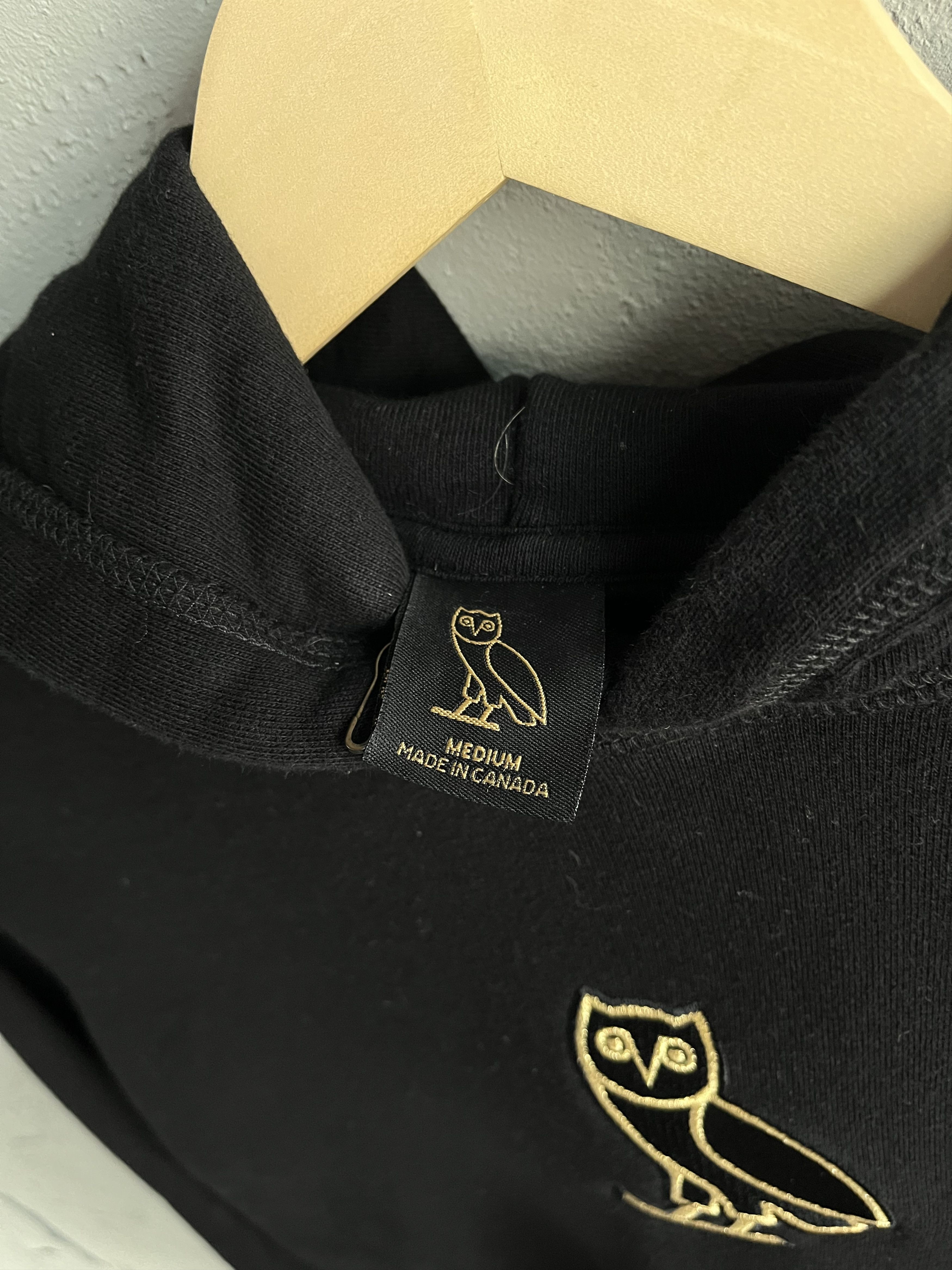 Drake × October's Very Own Octobers Very Own OVO Gold Owl Hoodie Black Embroidered Size US M / EU 48-50 / 2 - 4 Thumbnail