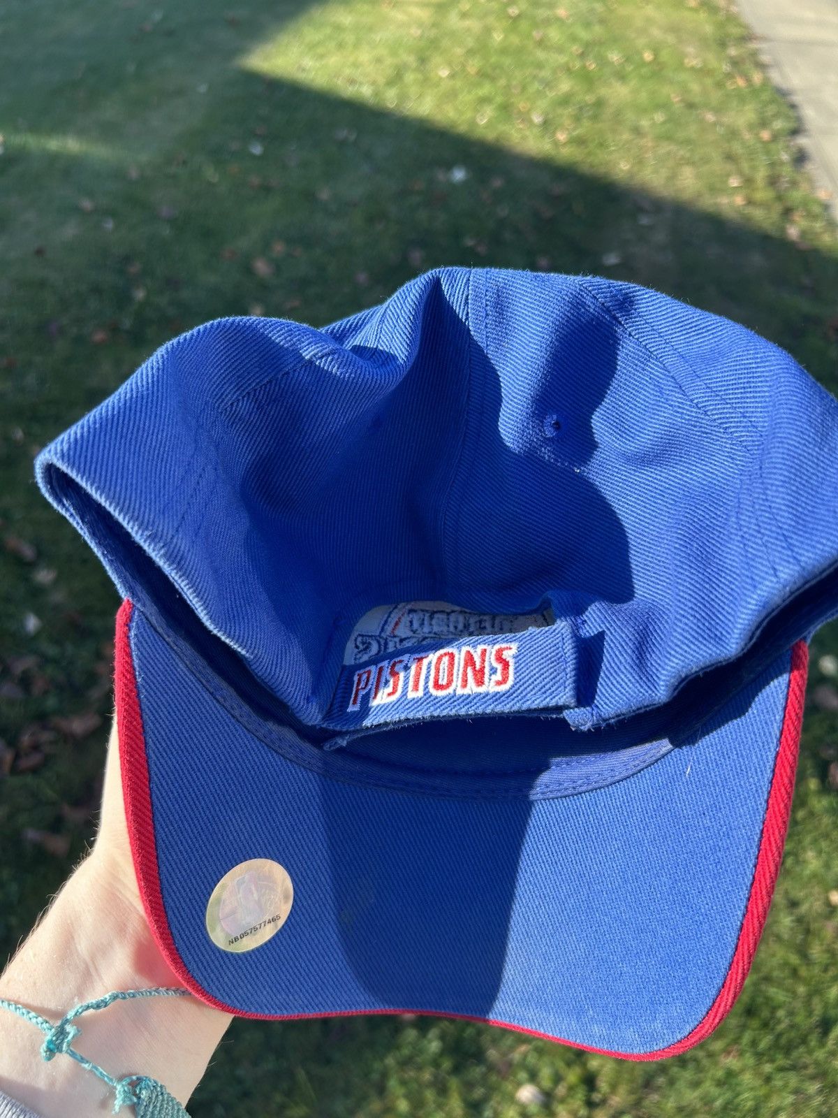 NBA Y2K Reebok Detroit Pistons Hat Size ONE SIZE - 2 Thumbnail
