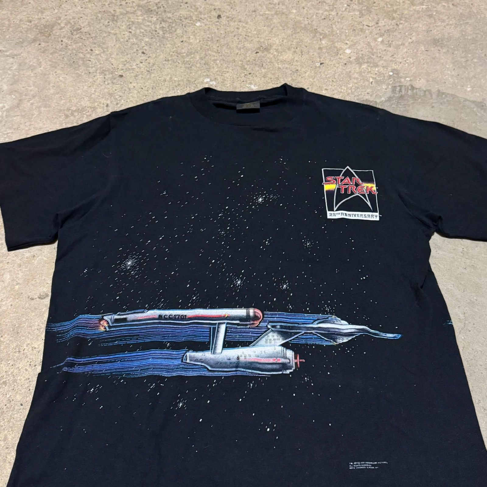 Vintage Vintage 90s Star Treck t-shirt Size US XL / EU 56 / 4 - 3 Thumbnail
