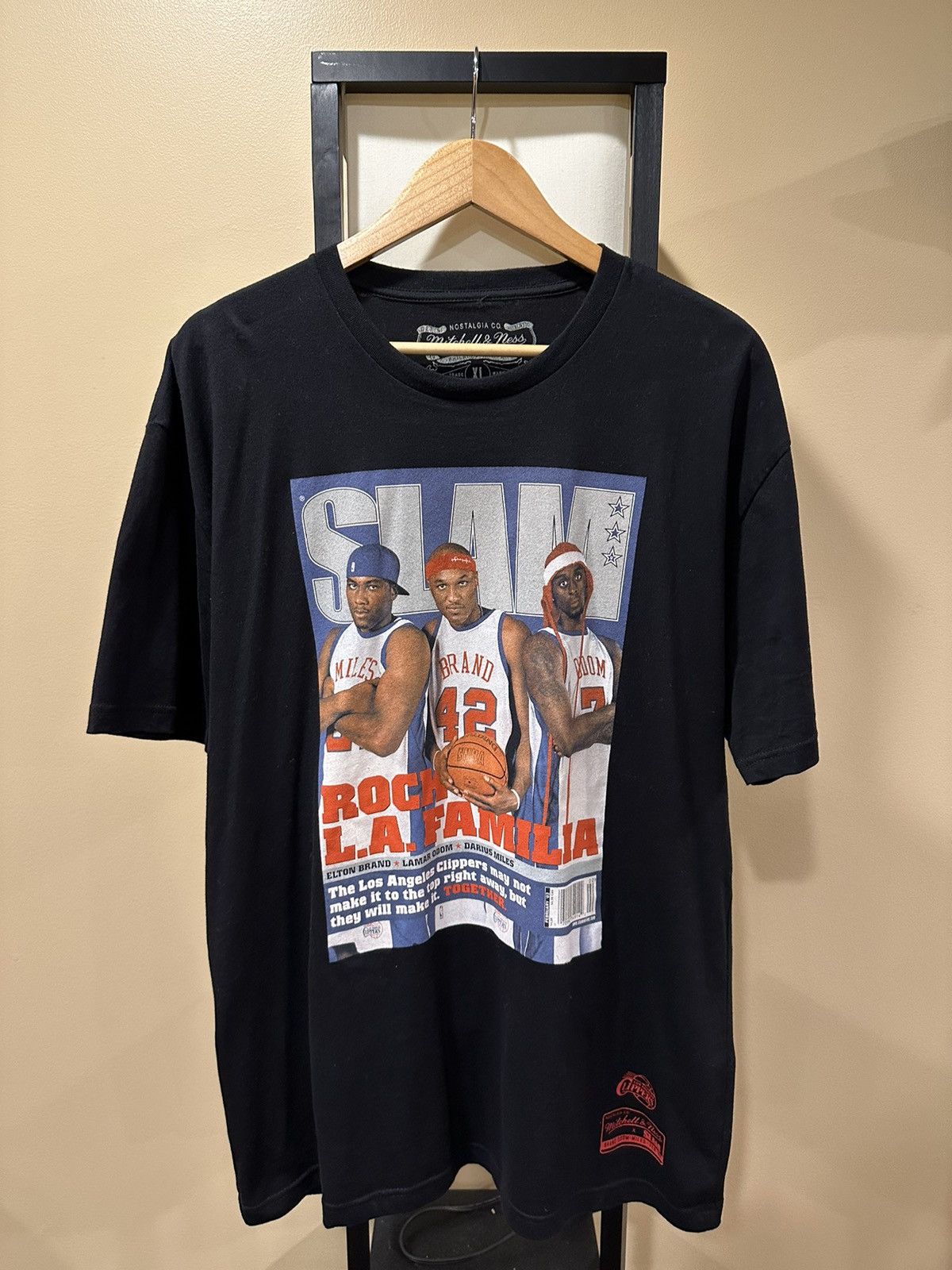 Mitchell & Ness Mitchell & Ness LA Clippers SLAM Black Tee Size US XL / EU 56 / 4 - 3 Thumbnail