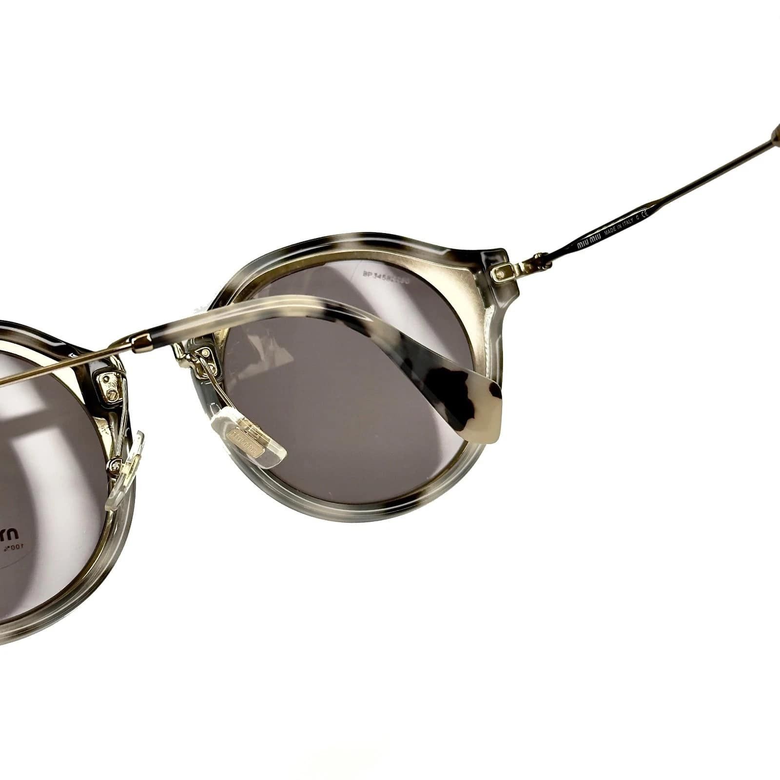 Miu Miu MIU MIU MU51SS NOIR 51S Sand Havana Rose Gold Sunglasses Size ONE SIZE - 3 Thumbnail