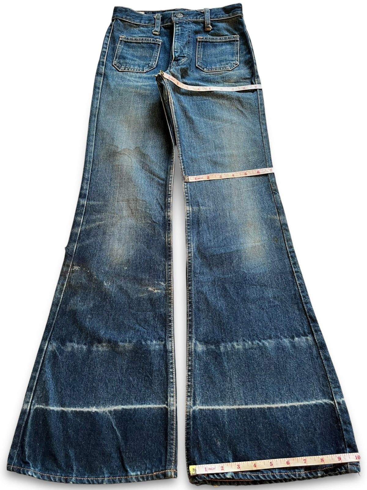 Japanese Brand Vintage Japanese Brand Workwear Bush Style Flare Jeans Size 25" / US 0 / IT 36 - 13 Thumbnail
