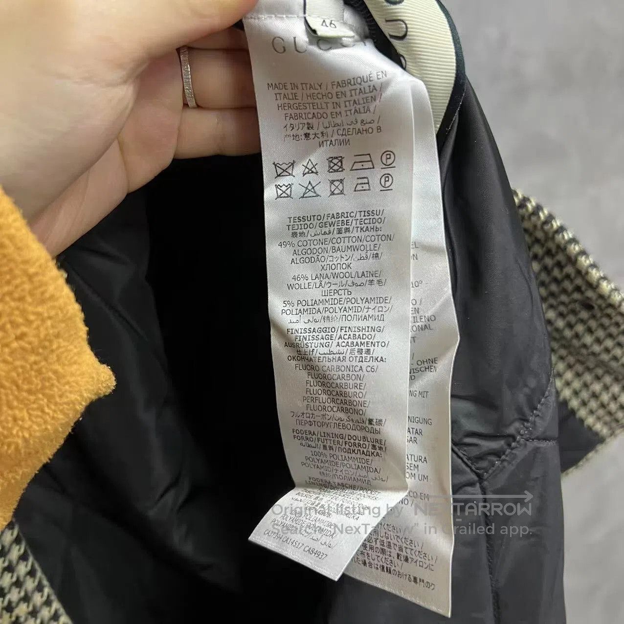Gucci Guicci Thousand Bird Pattern Leisure long-sleeved jacket| Size US S / EU 44-46 / 1 - 3 Thumbnail