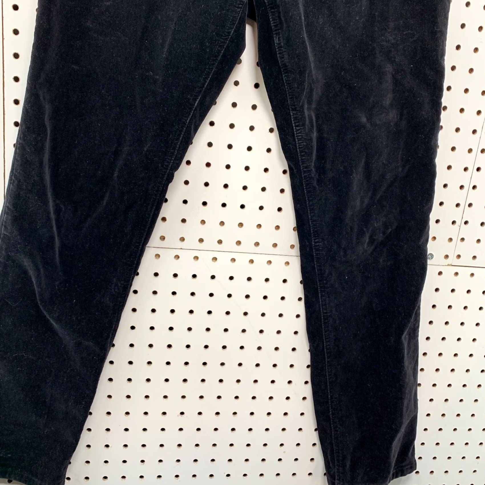 Polo Ralph Lauren VINTAGE Polo Jeans Ralph Lauren Velvet Pants Womens 8 Black Velour Relaxed Inseam 29 26x29 Chino Skinny Front Flat Front Size 30" / US 8 / IT 44 - 5 Thumbnail