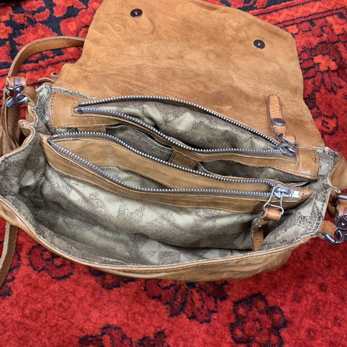 A.S.98 High Fashion Vintage A.S.98 Leather Multi-Strap Shoulder Bag Size ONE SIZE - 16 Thumbnail