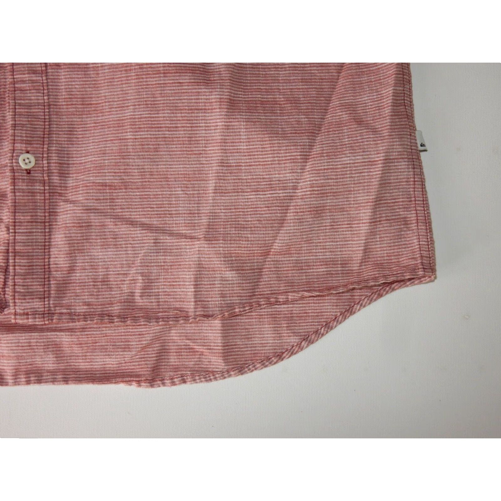 Quiksilver QUICKSILVER Men's Red Short Sleeve Button-Up Shirt Size XL Cotton Size US XL / EU 56 / 4 - 2 Thumbnail