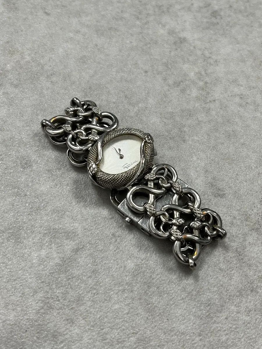 Roberto Cavalli 2010s Roberto Cavalli Snake Grey Avant-Garde Watch Size ONE SIZE - 2 Thumbnail