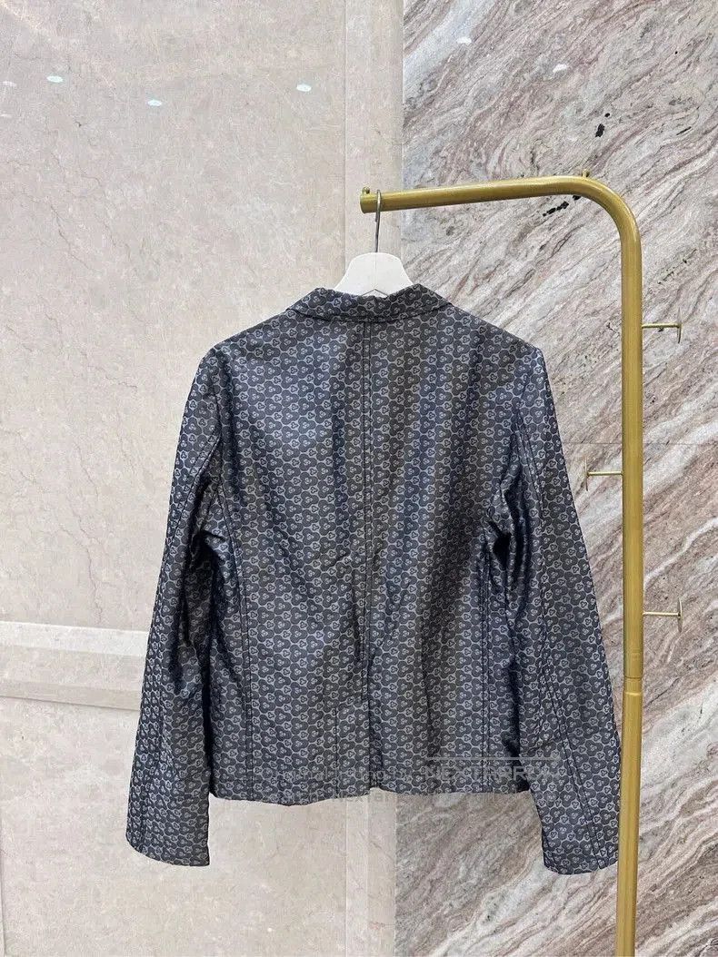 Ann Demeulemeester Ann Demeulemeester Silk Patterned Blazer S. Size US S / EU 44-46 / 1 - 4 Thumbnail