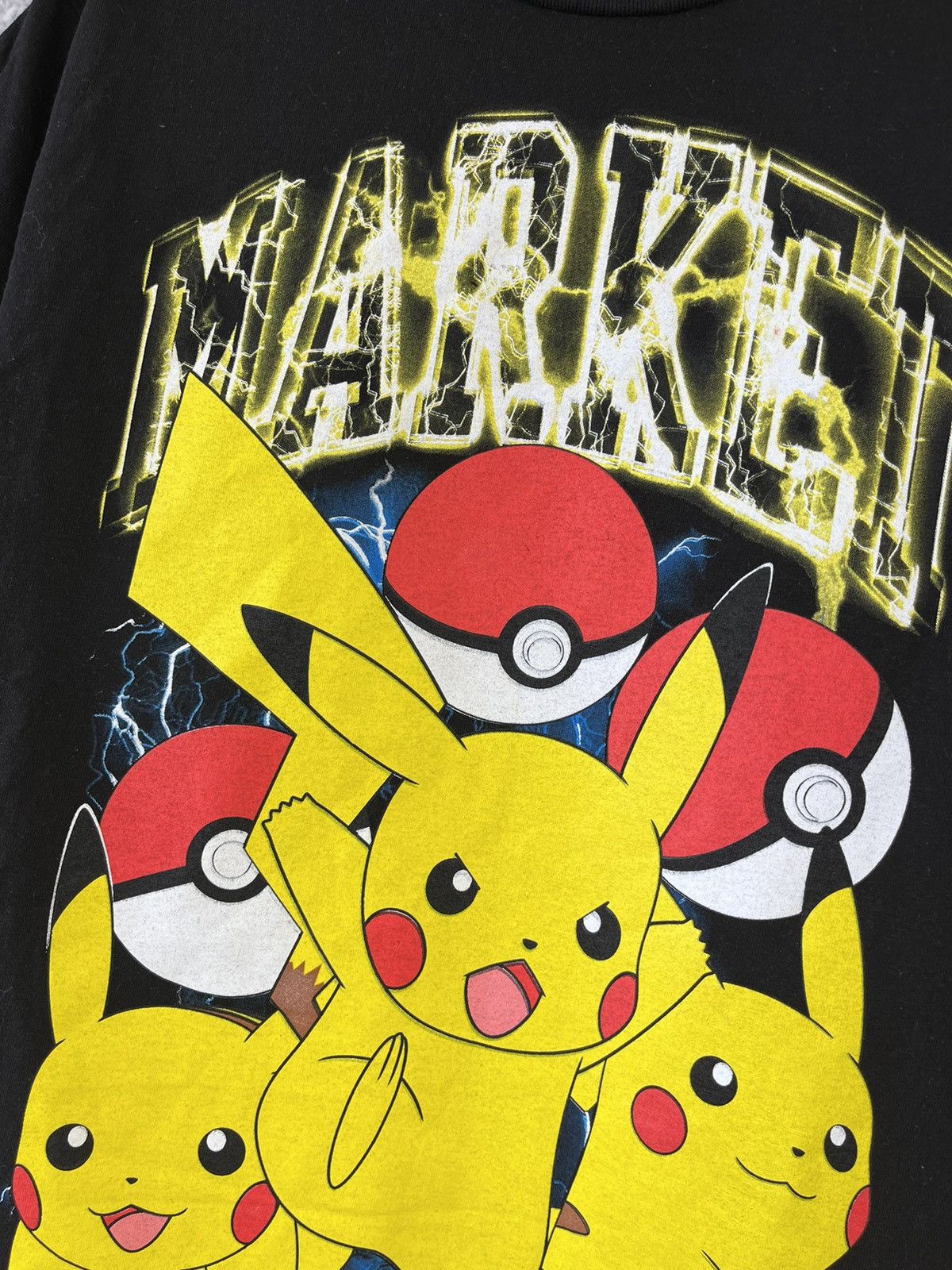 Japanese Brand × Market × Pokemon Market Pikachu Electric Shock T-Shirt (L) Size US M / EU 48-50 / 2 - 2 Thumbnail