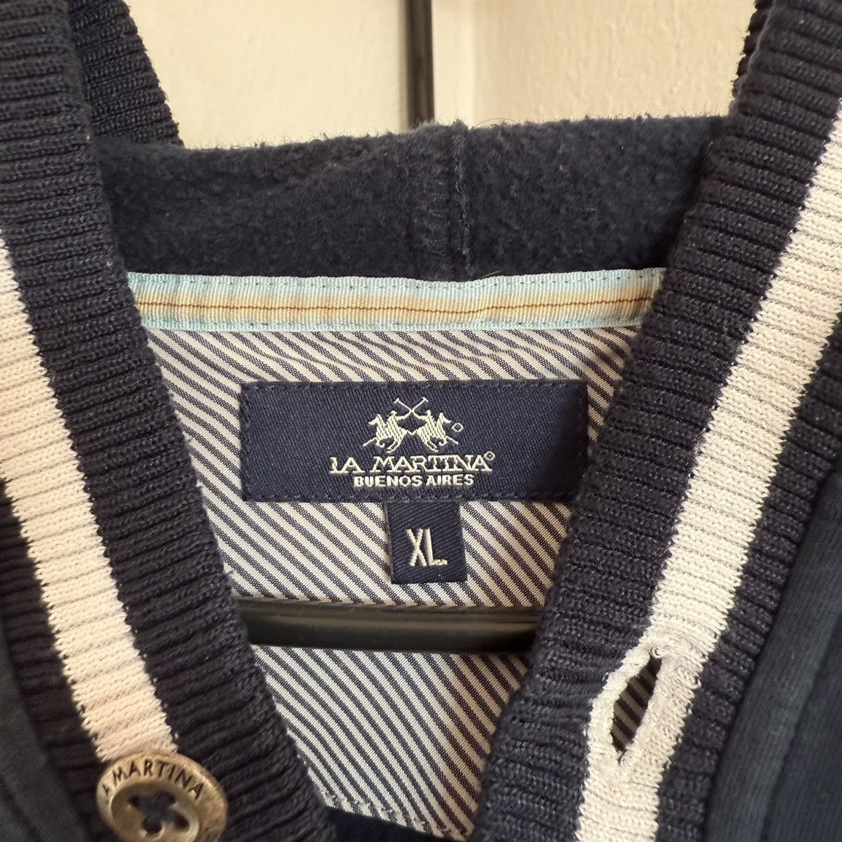 La Martina Vintage La Martina Maserati Big Logo rugby Cardigan Size US XL / EU 56 / 4 - 7 Thumbnail