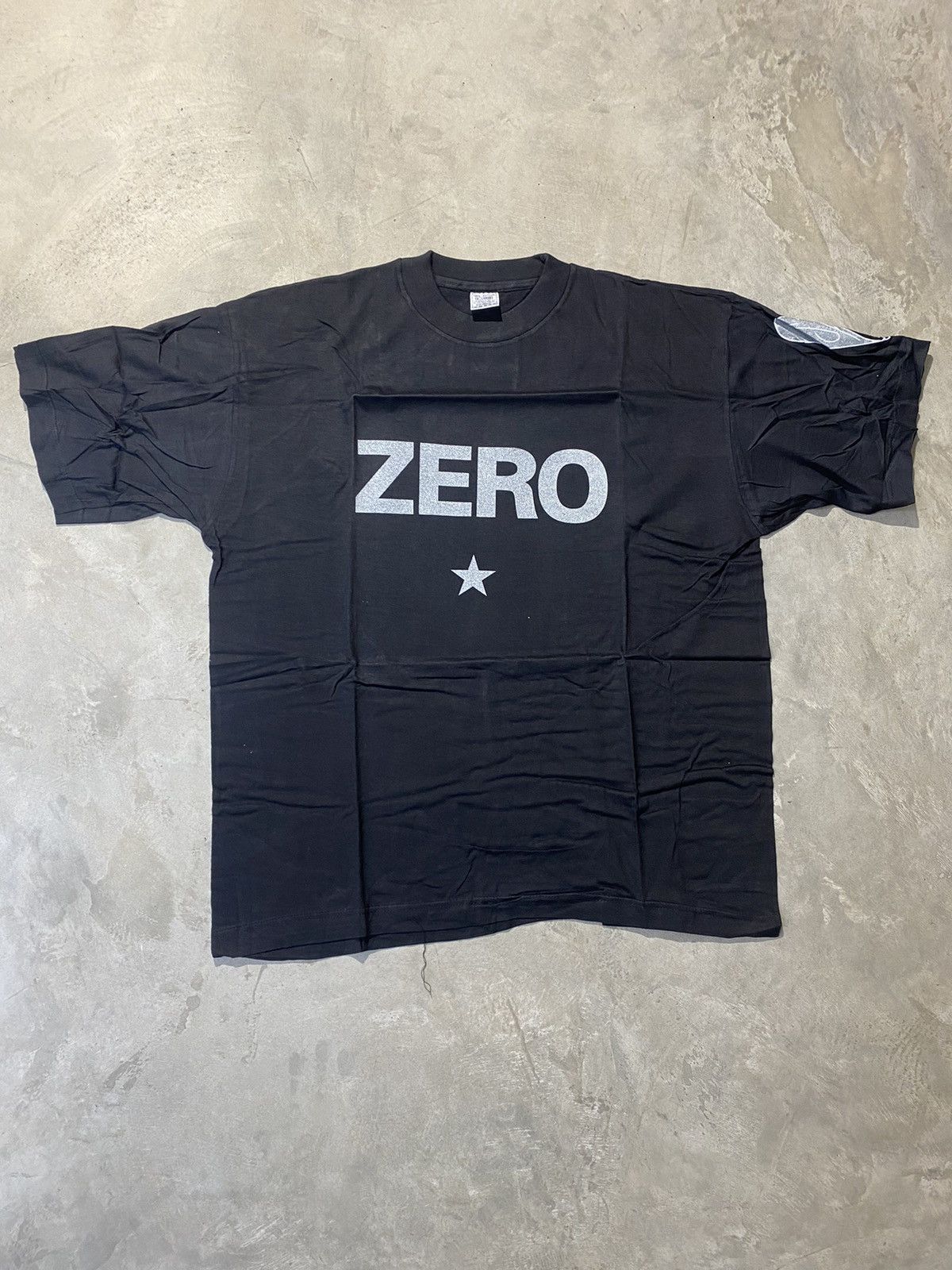 image of Band Tees x Deadstock Nos 1996 Smashing Pumpkins Zero T Shirt Deadstock in Black, Men's (Size XL)