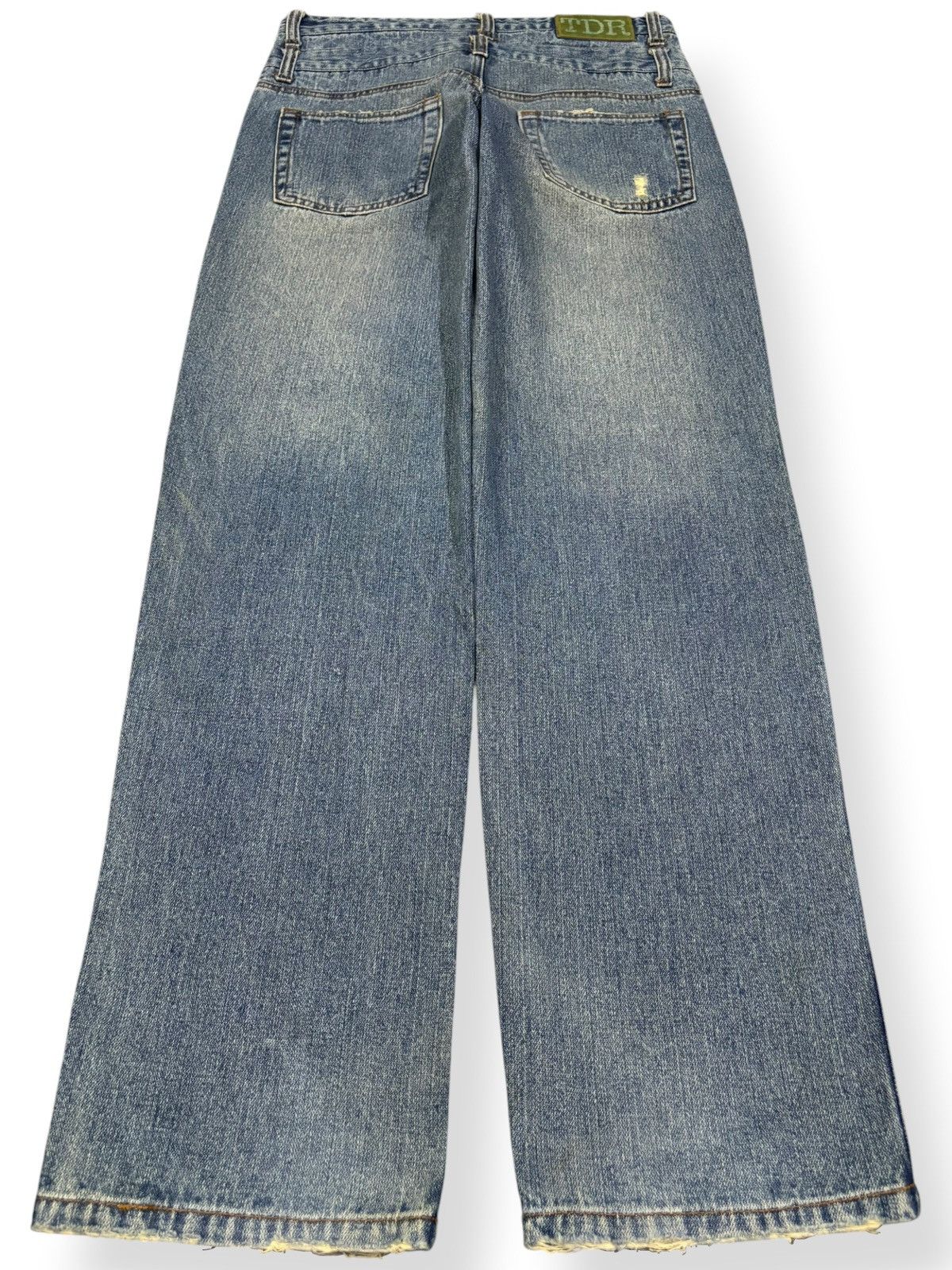 Japanese Brand Vintage Japanese Brand TDR Double Waist Distressed Jeans Size US 31 - 2 Thumbnail
