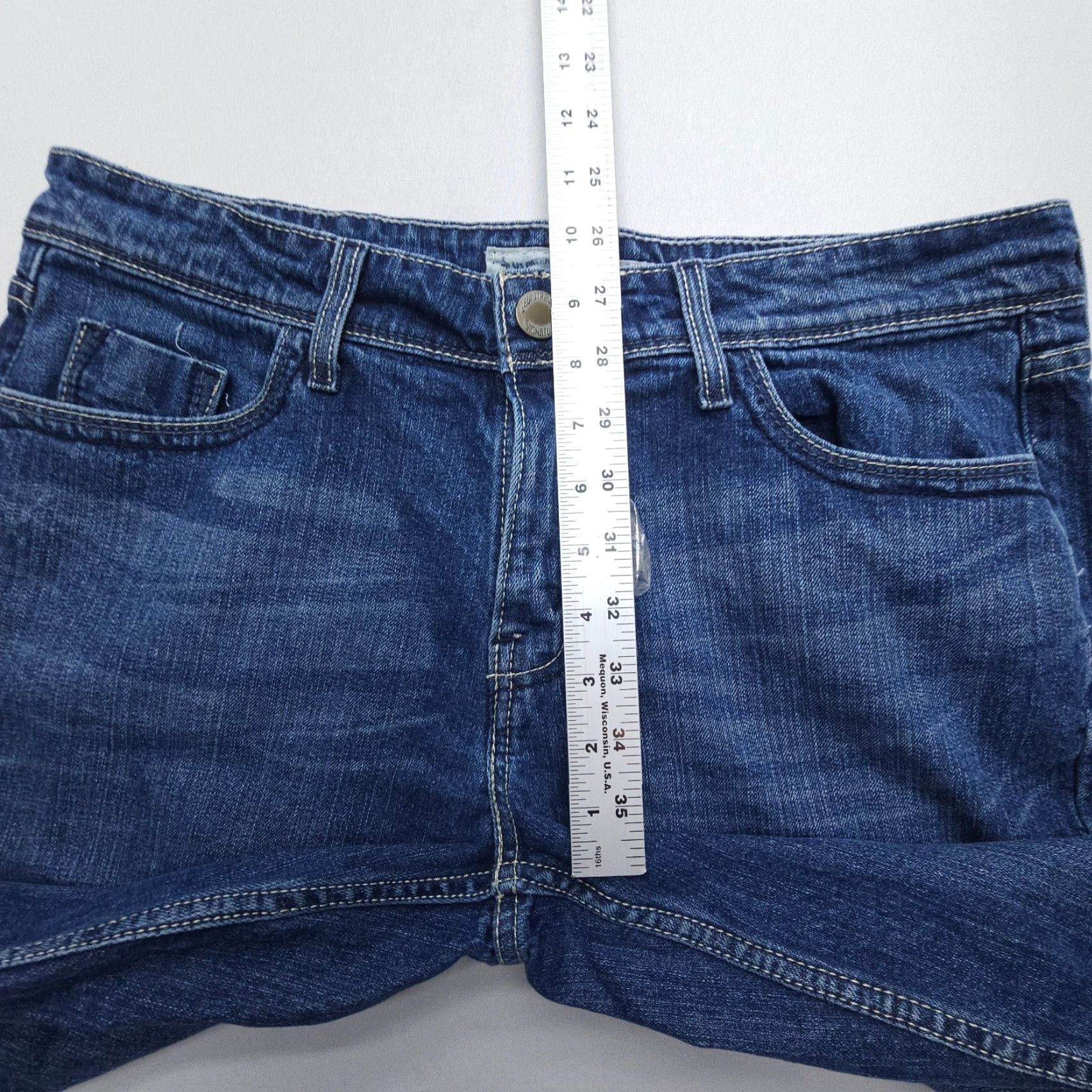 Levi's VINTAGE Levi's Levi Strauss Y2K Low Rise Capri Jeans Misses 12 Dark Wash Blue 2000s Size 34" / US 12 / IT 48 - 7 Thumbnail