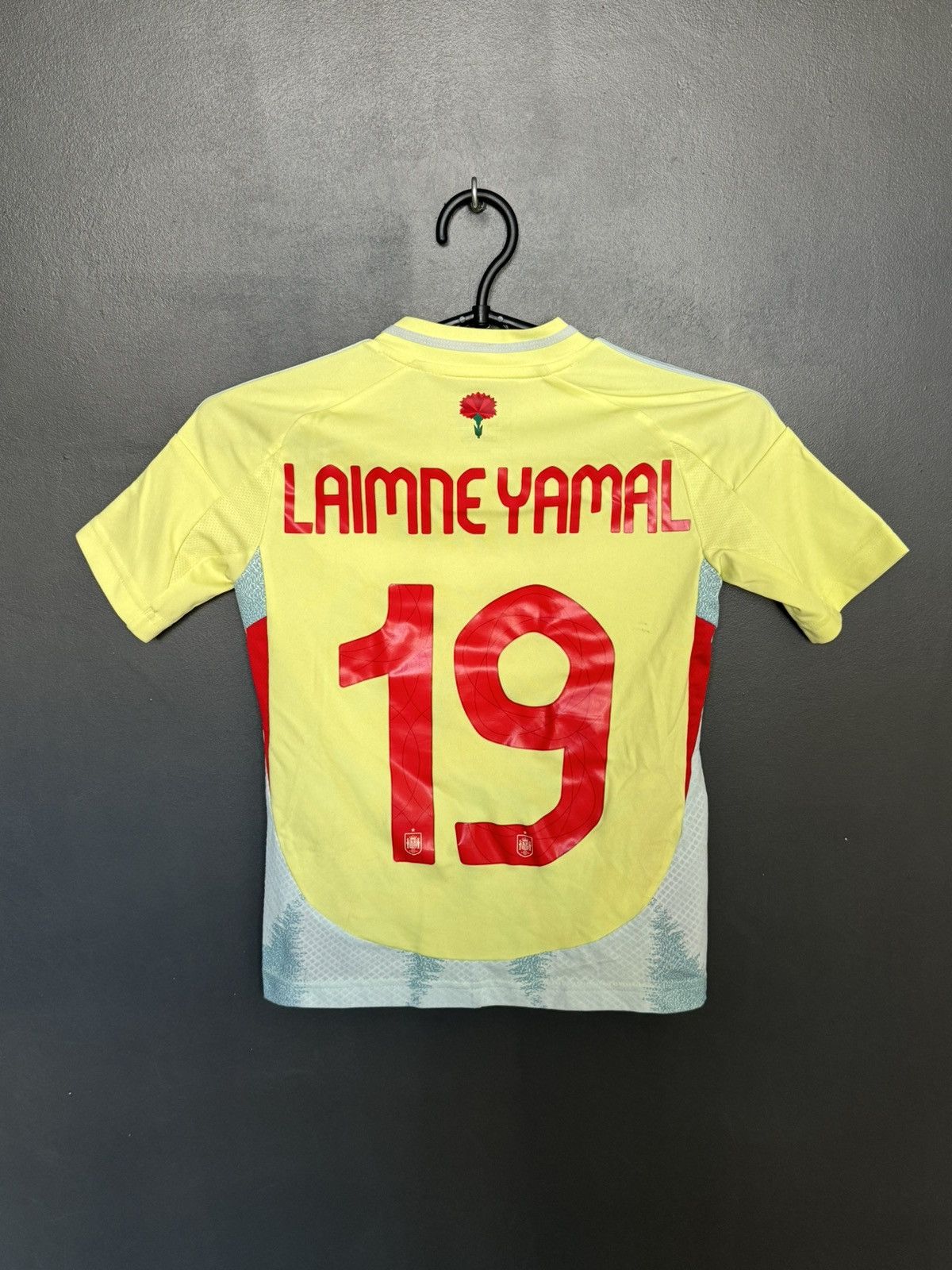 Adidas KIDS Spain 2024 Away Lamine Yamal Football Jersey T-Shirt Size US XS / EU 42 / 0 - 1 Thumbnail