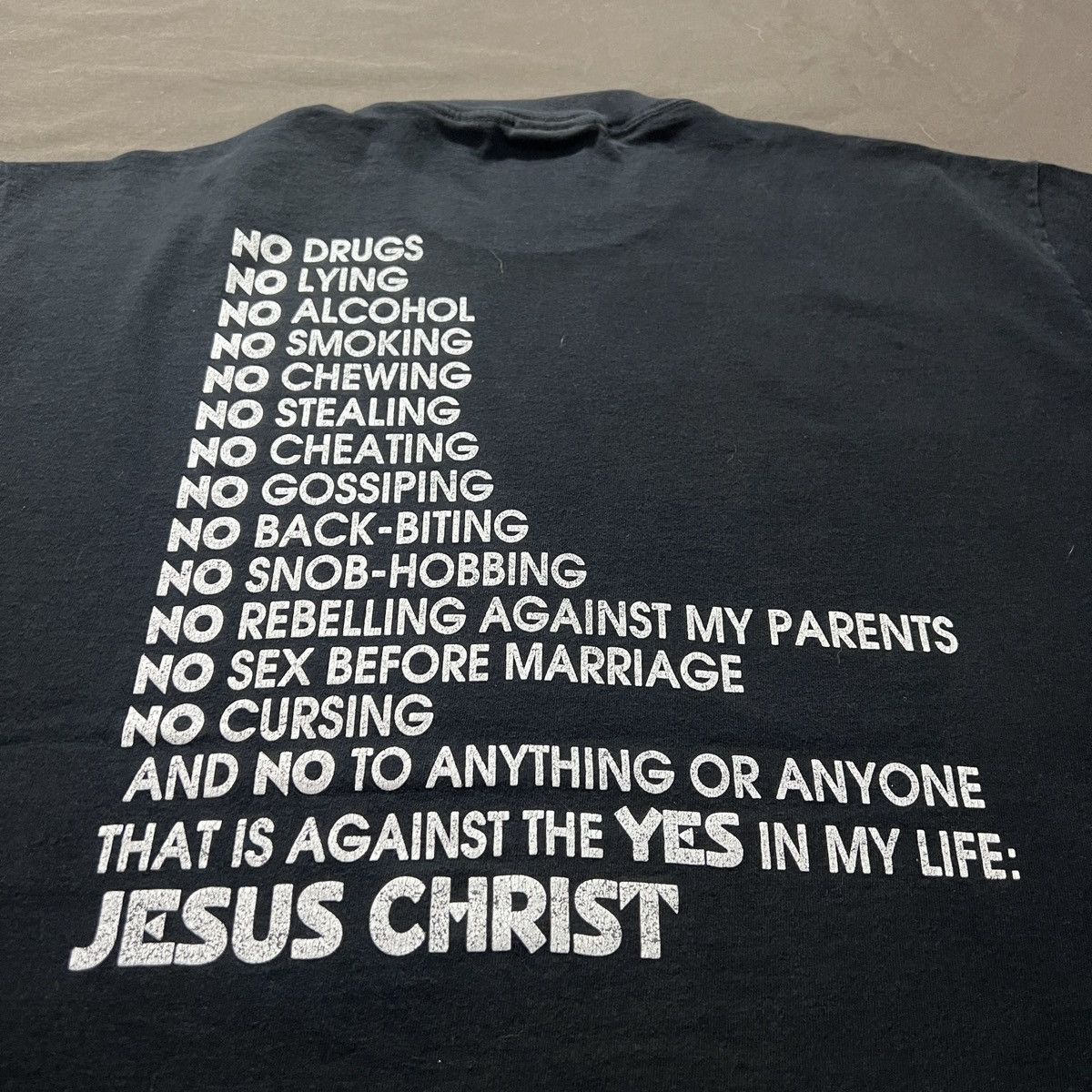 Vintage 90s What Part NO You Understand Tee 2XL God Jesus Christ Size US XXL / EU 58 / 5 - 5 Thumbnail