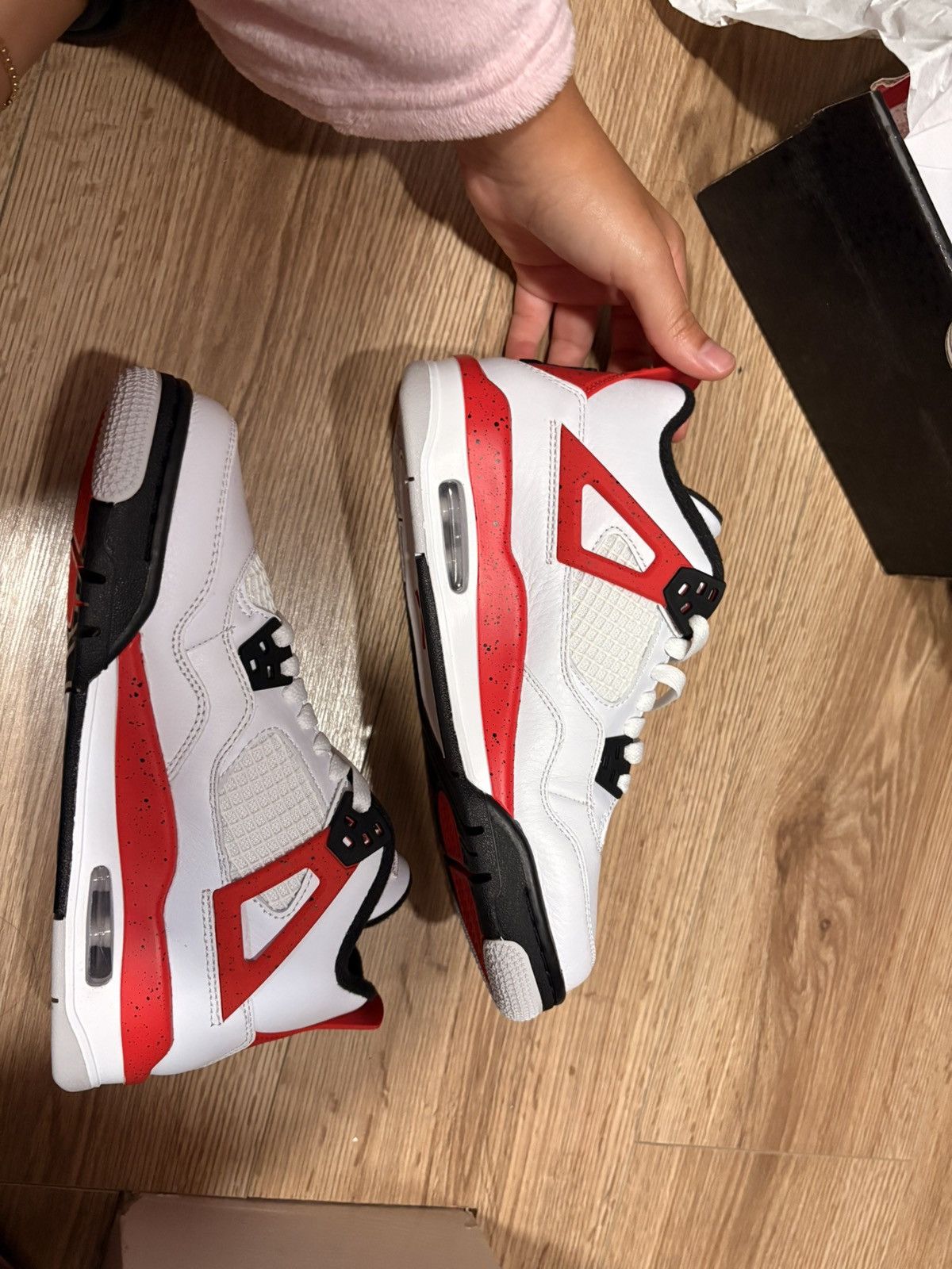 Jordan Brand Jordan 4 red cement Size US 5.5 / EU 38 - 2 Thumbnail