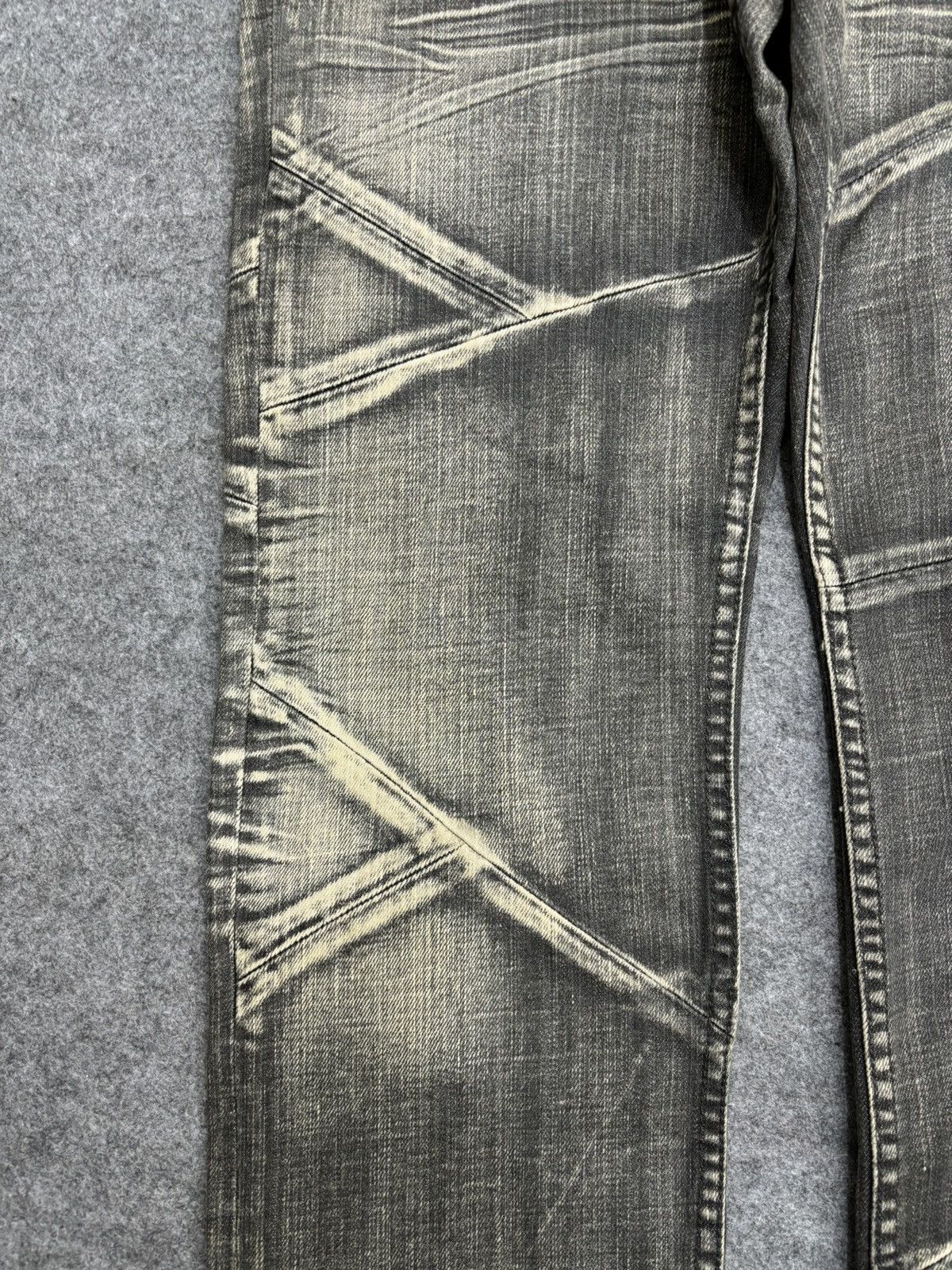 Japanese Brand 💥Art💥EDGEXRUPERT Designer Asymetrical Patchwork Denim F572 Size US 33 - 7 Thumbnail