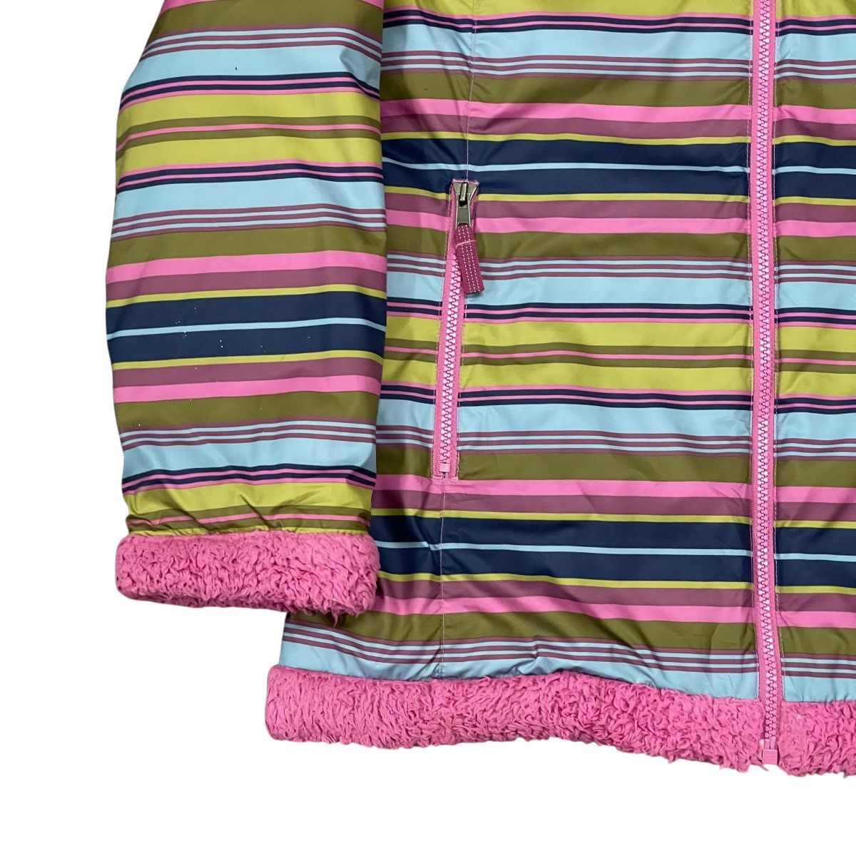 Patagonia Patagonia Reversible Striped Sherpa Fleece Puffer Jacket Size L / US 10 / IT 46 - 4 Thumbnail