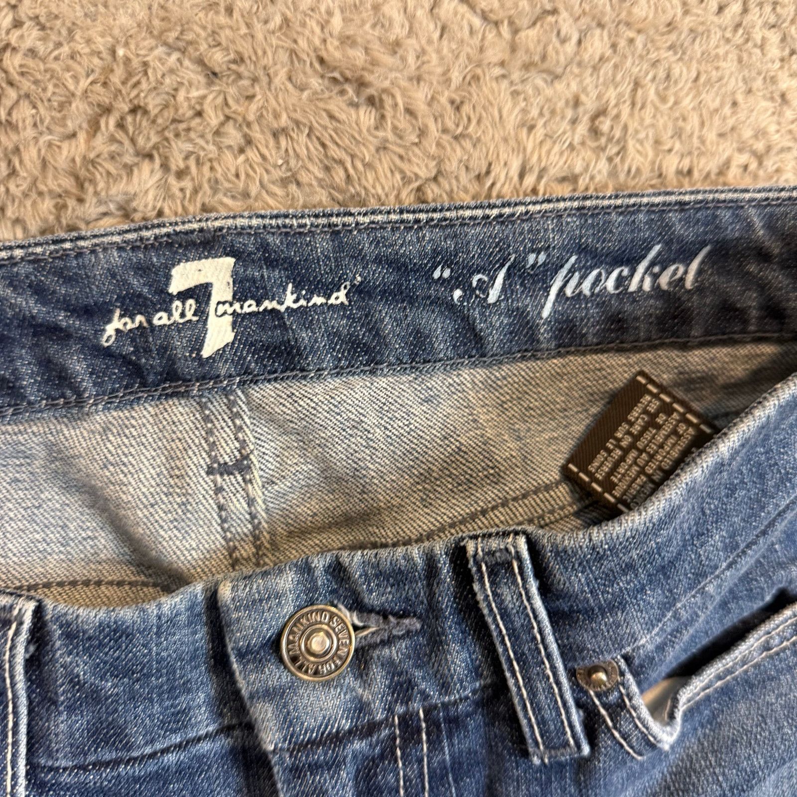7 For All Mankind 7 for all Mankind A Pocket Jeans size 26 Bootcut Boot Cut Size 26" / US 2 / IT 38 - 8 Thumbnail