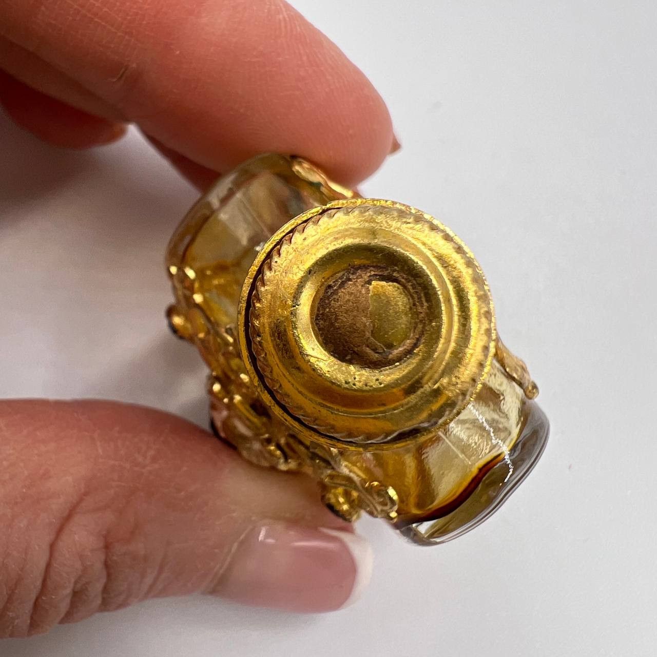 Vintage 1980 Vintage Czech Bohemia Glass Perfume Flask Bottle Size ONE SIZE - 2 Thumbnail