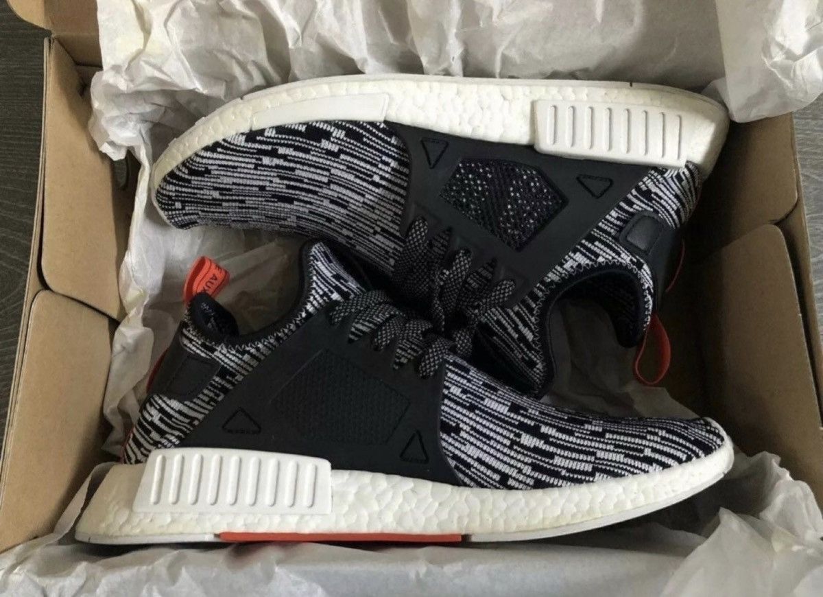 Adidas ADIDAS NMD XR1 Glitch Camo White Core Black Solar Red Sz 12 Size US 12 / EU 45 - 3 Thumbnail
