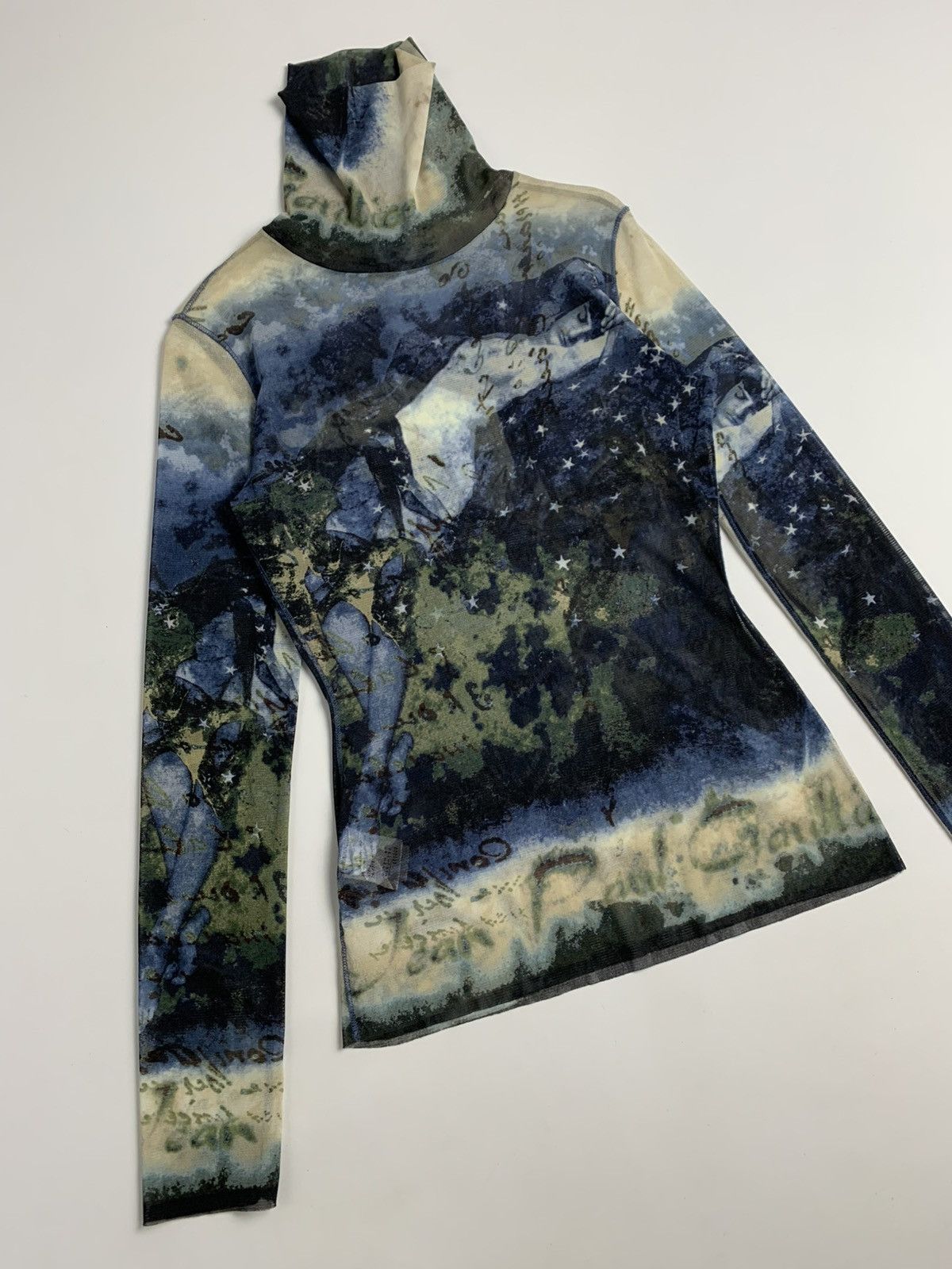 Jean Paul Gaultier Jean Paul Gaultier Femme Mesh Top Star Map Print Size M / US 6-8 / IT 42-44 - 2 Thumbnail