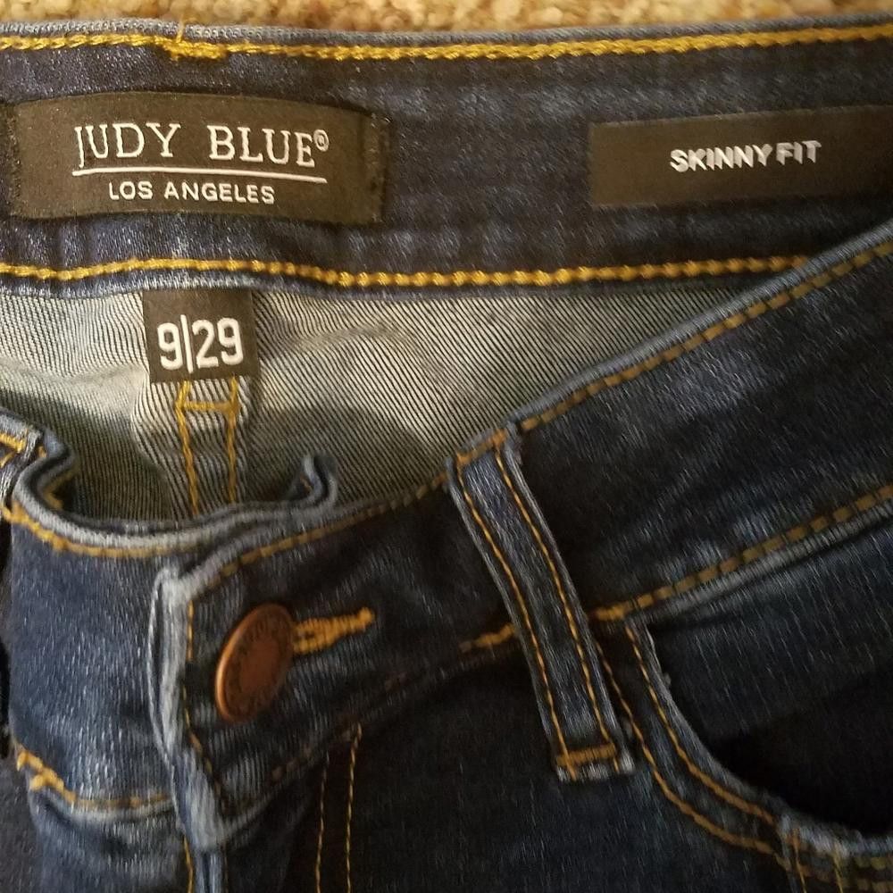 Designer Judy Blue Skinny Fit Jean's Size 9/29 Size 30" / US 8 / IT 44 - 4 Thumbnail