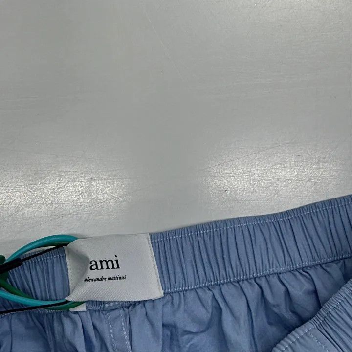 AMI AMIPARIS Logo Print Casual Shorts for Men -2508 Size US 30 / EU 46 - 2 Thumbnail