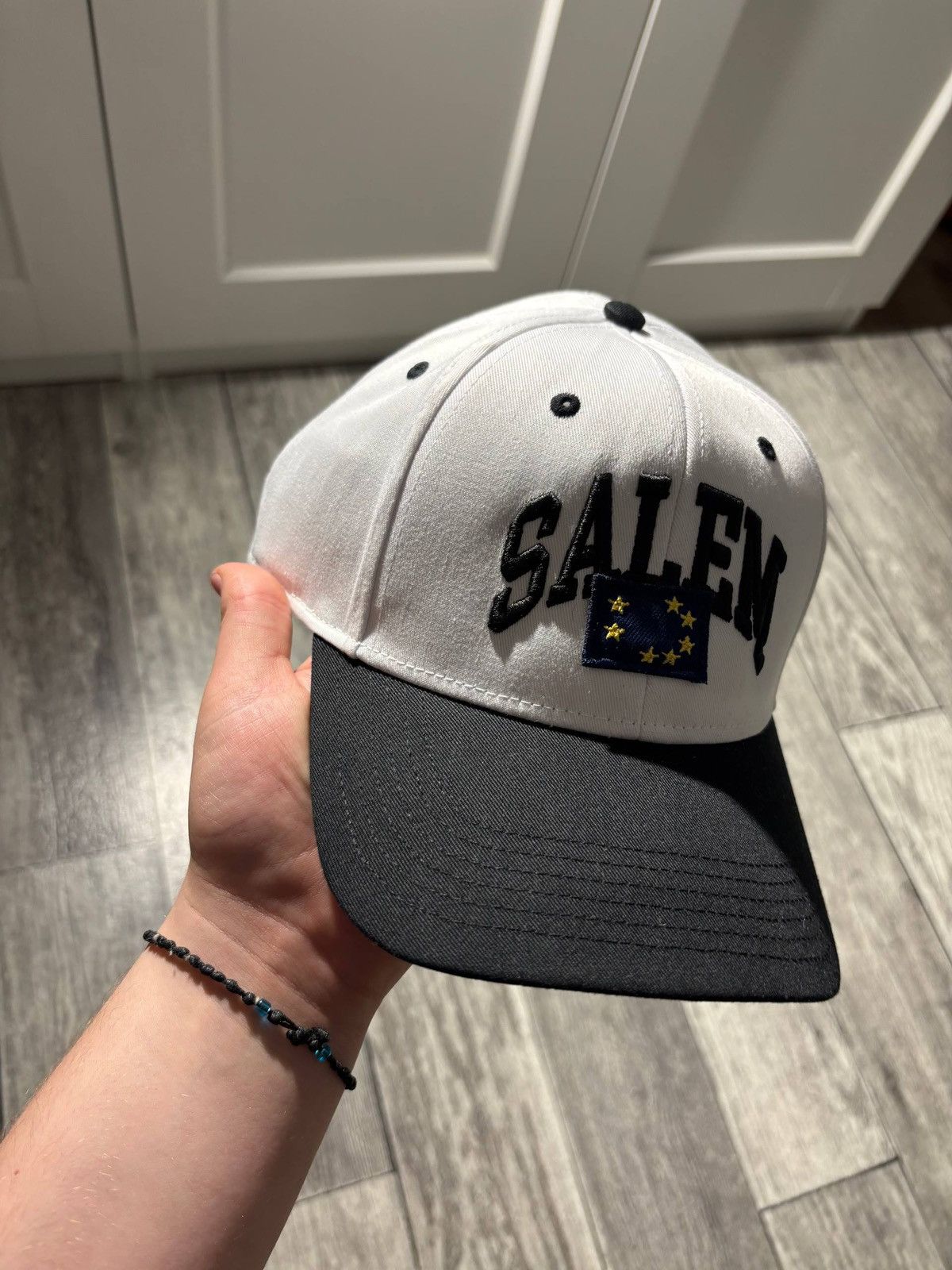 S4LEM S4lem s4lem white europe flag hat cap drain gang sad boys Size ONE SIZE - 2 Thumbnail