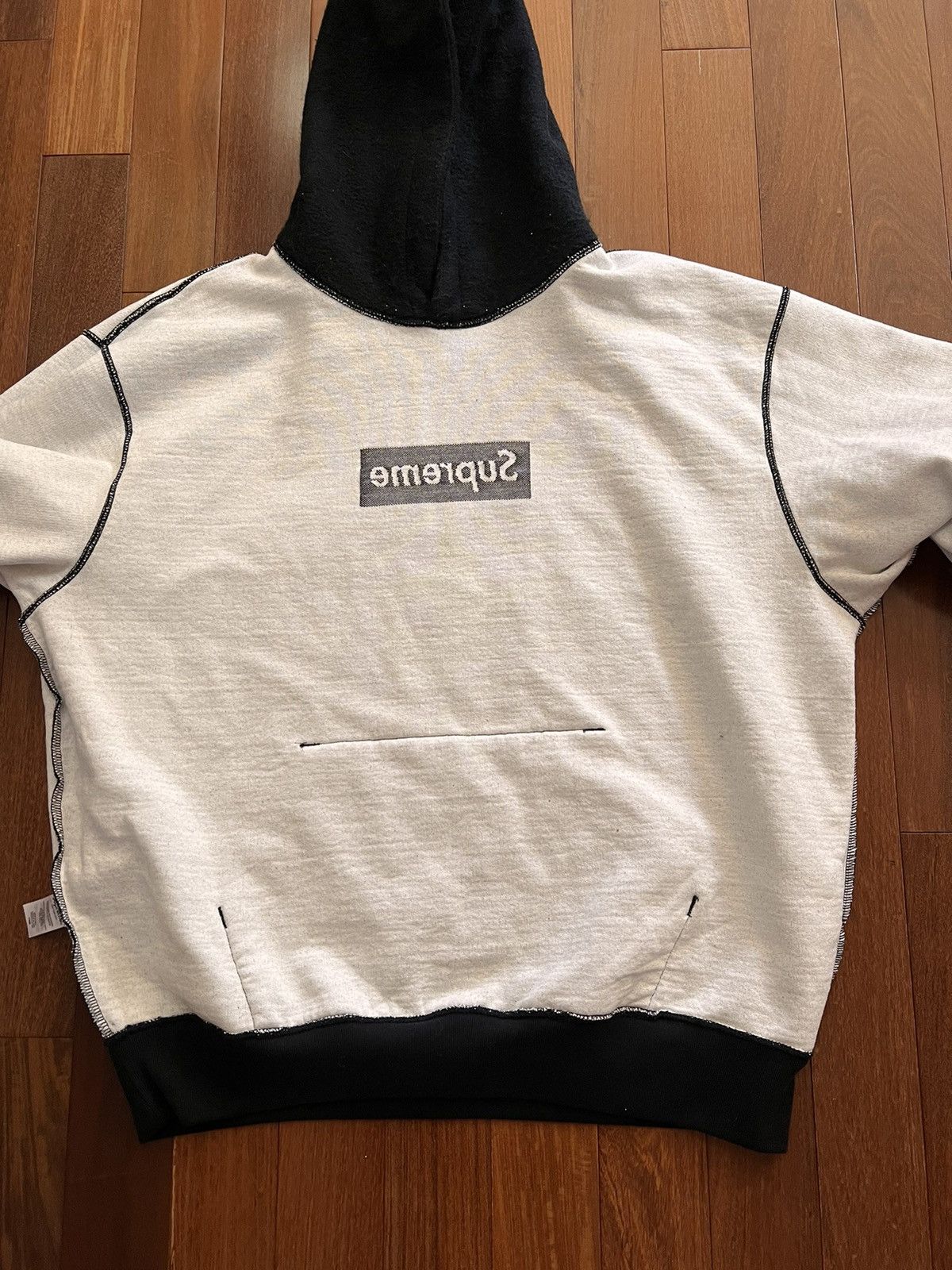 Supreme Supreme inside out box logo hoodie Size US M / EU 48-50 / 2 - 3 Thumbnail