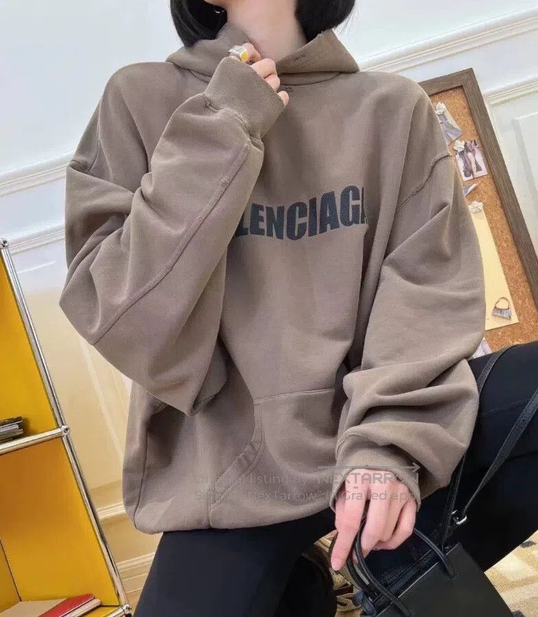 Balenciaga Balenciaga Caramel vintage distressed logo lettering cotto Size US XXS / EU 40 - 8 Thumbnail